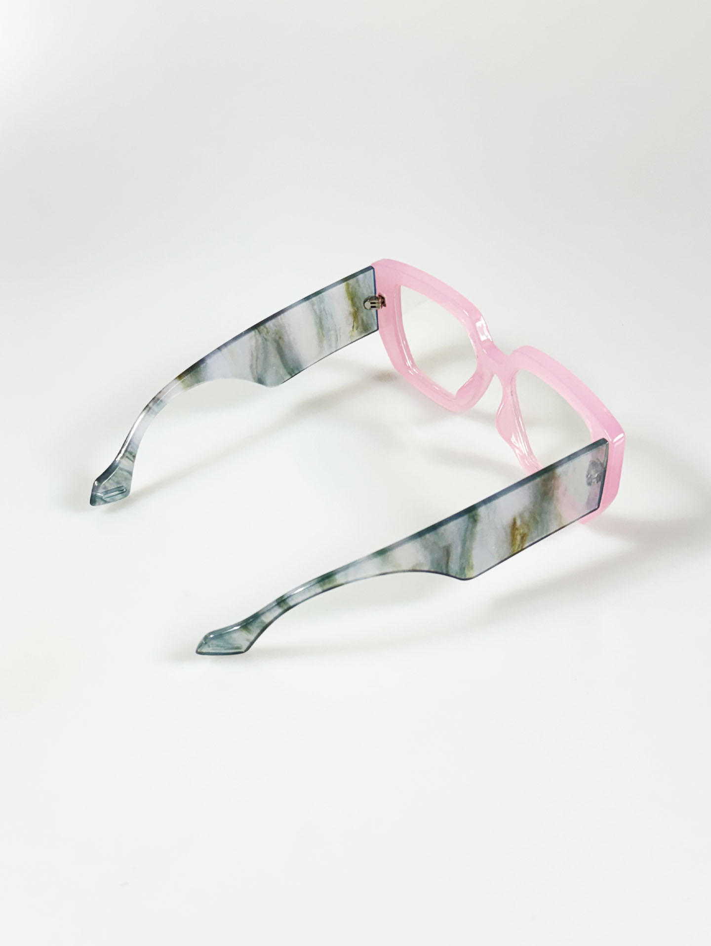 Pastel Pink Oversized Bold Square Sunglasses