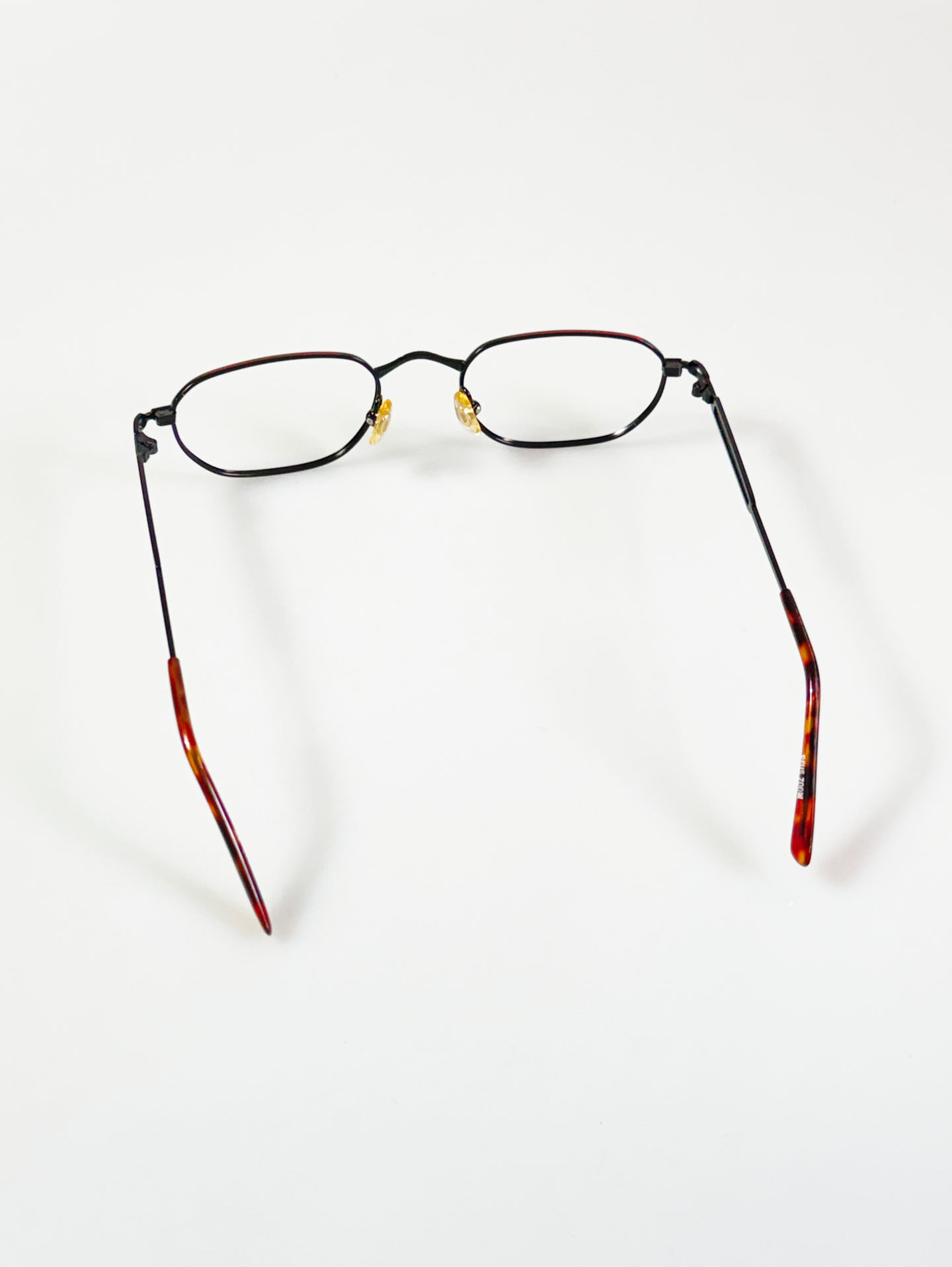 90's PLUS ZOOM Slim Square Gradation Metal Frame Glasses
