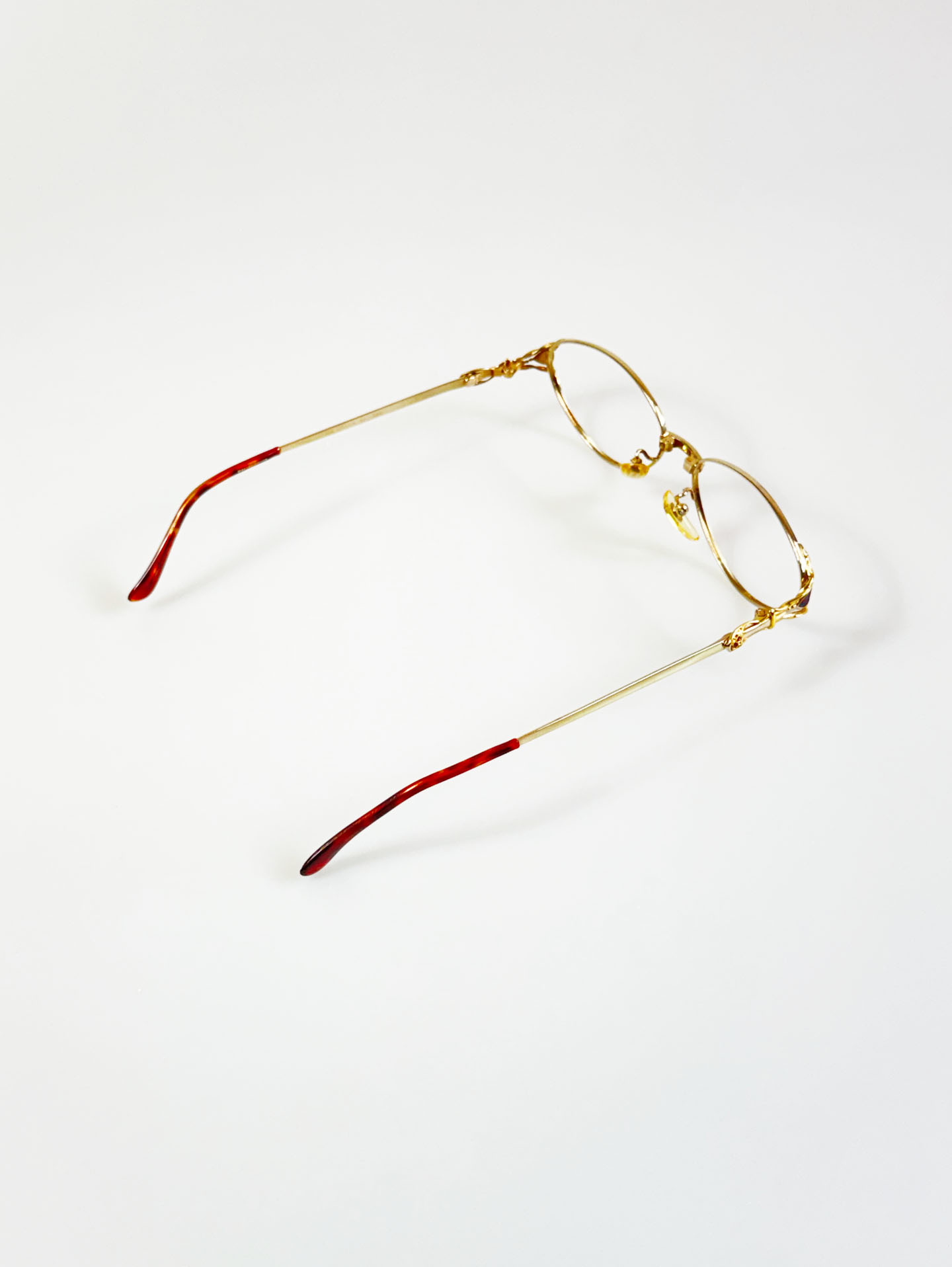 90’s P.S.C FASHION Gold Oval Metal Glasses