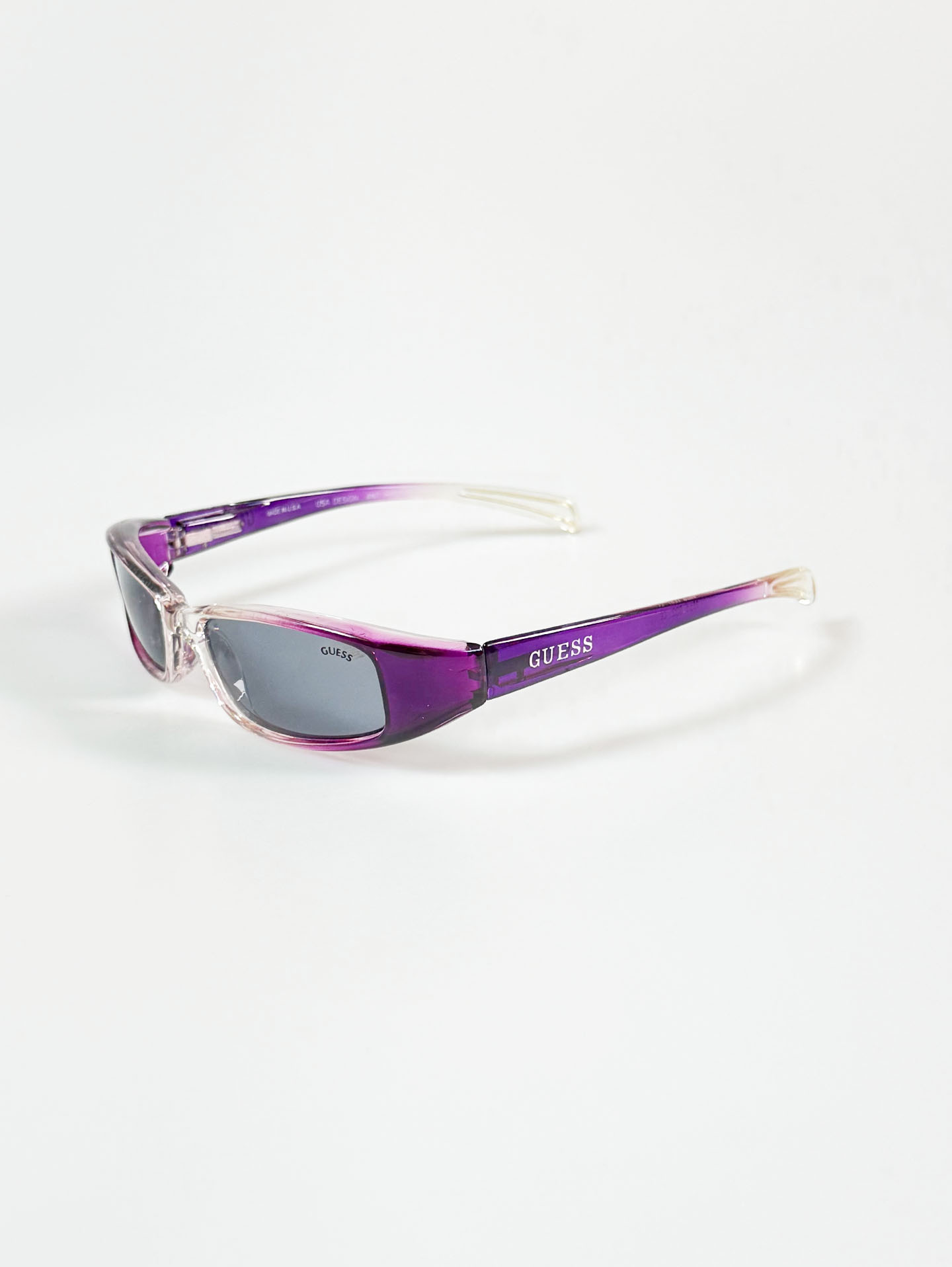 GUESS Square Purple Fade Gradient Sunglasses