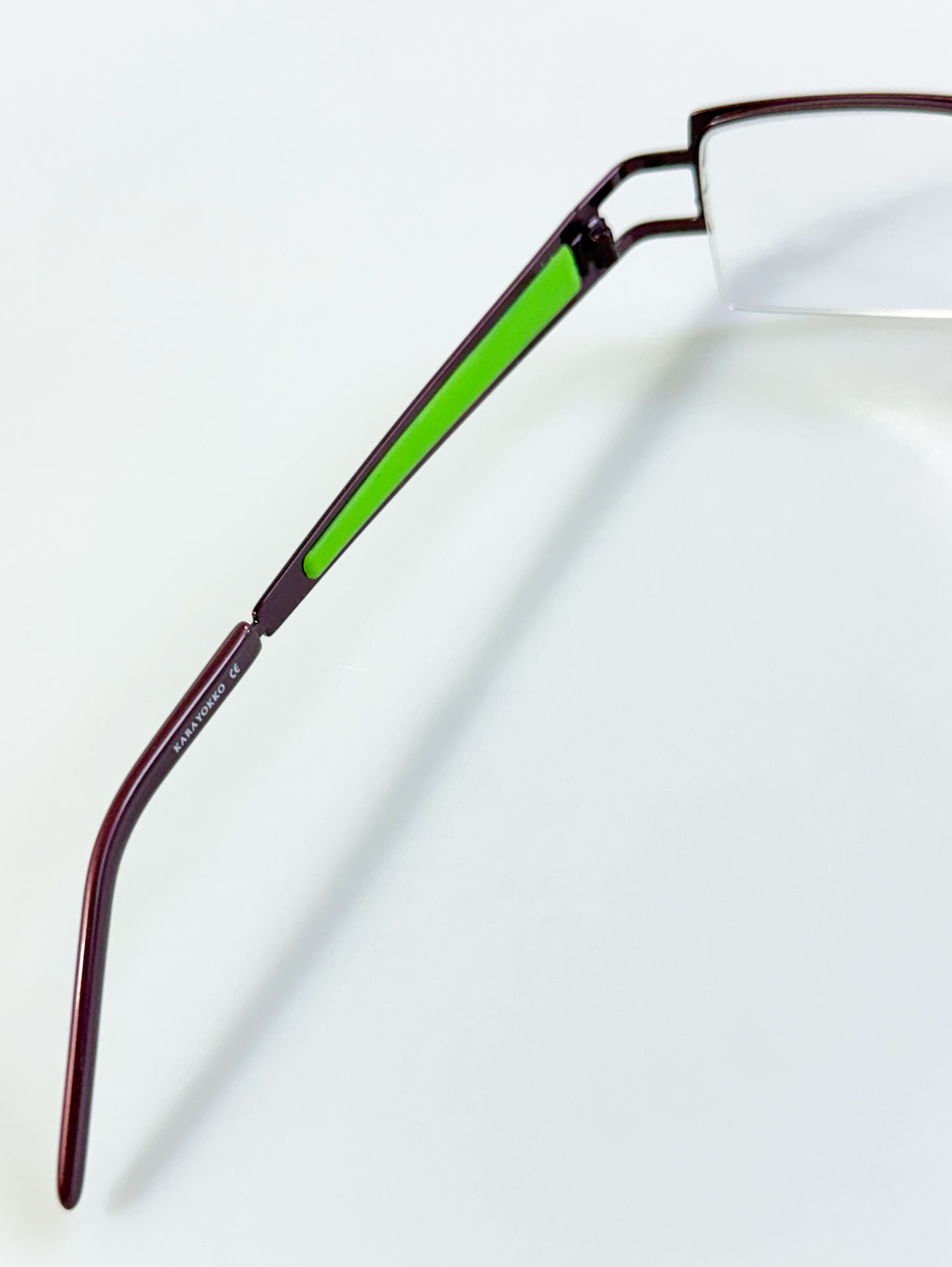 KARAYOKKO Square Half-Rim Metal Glasses