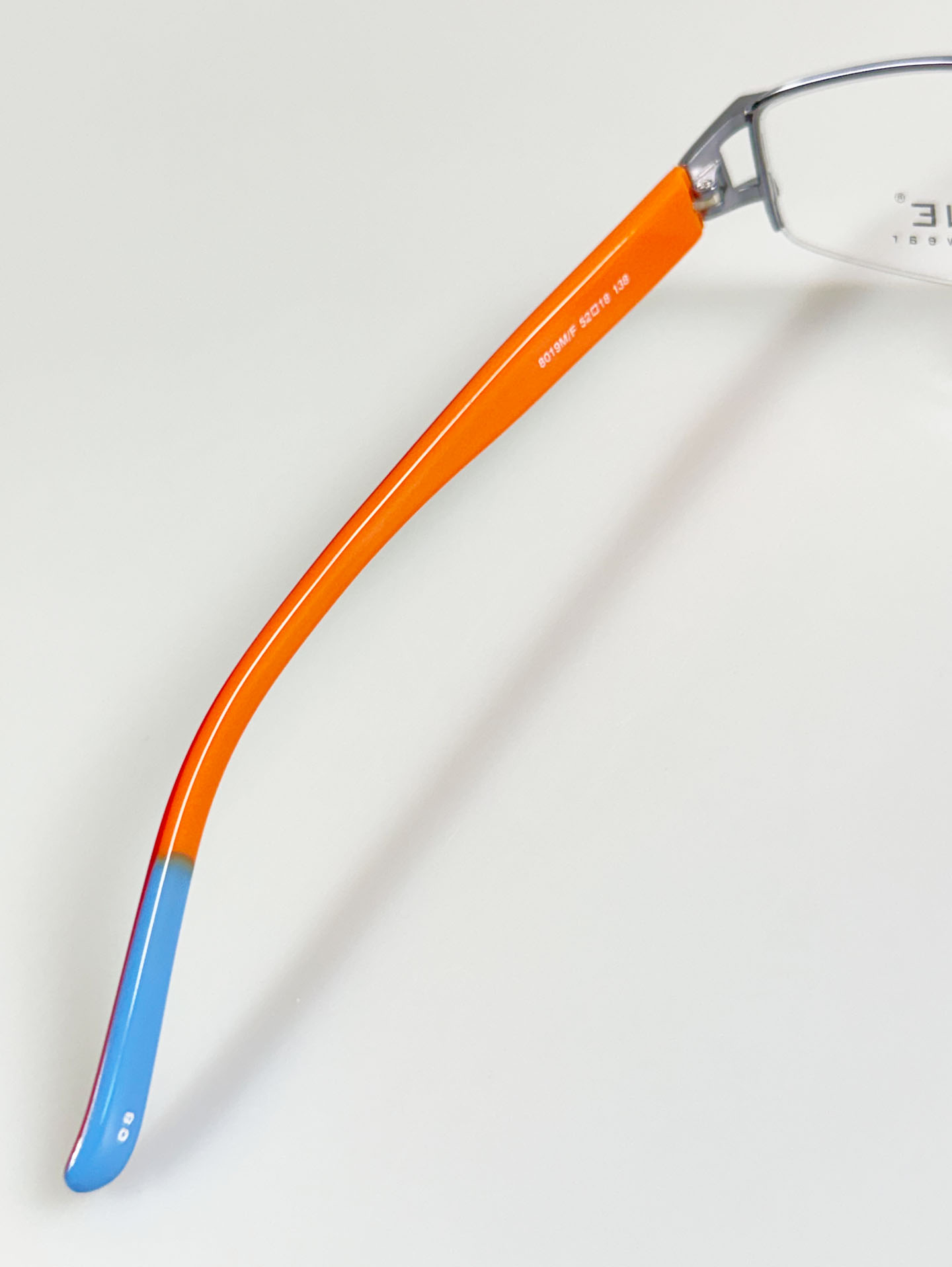A.ONE Eyewear Half-Rim Square Metal Frame Glasses