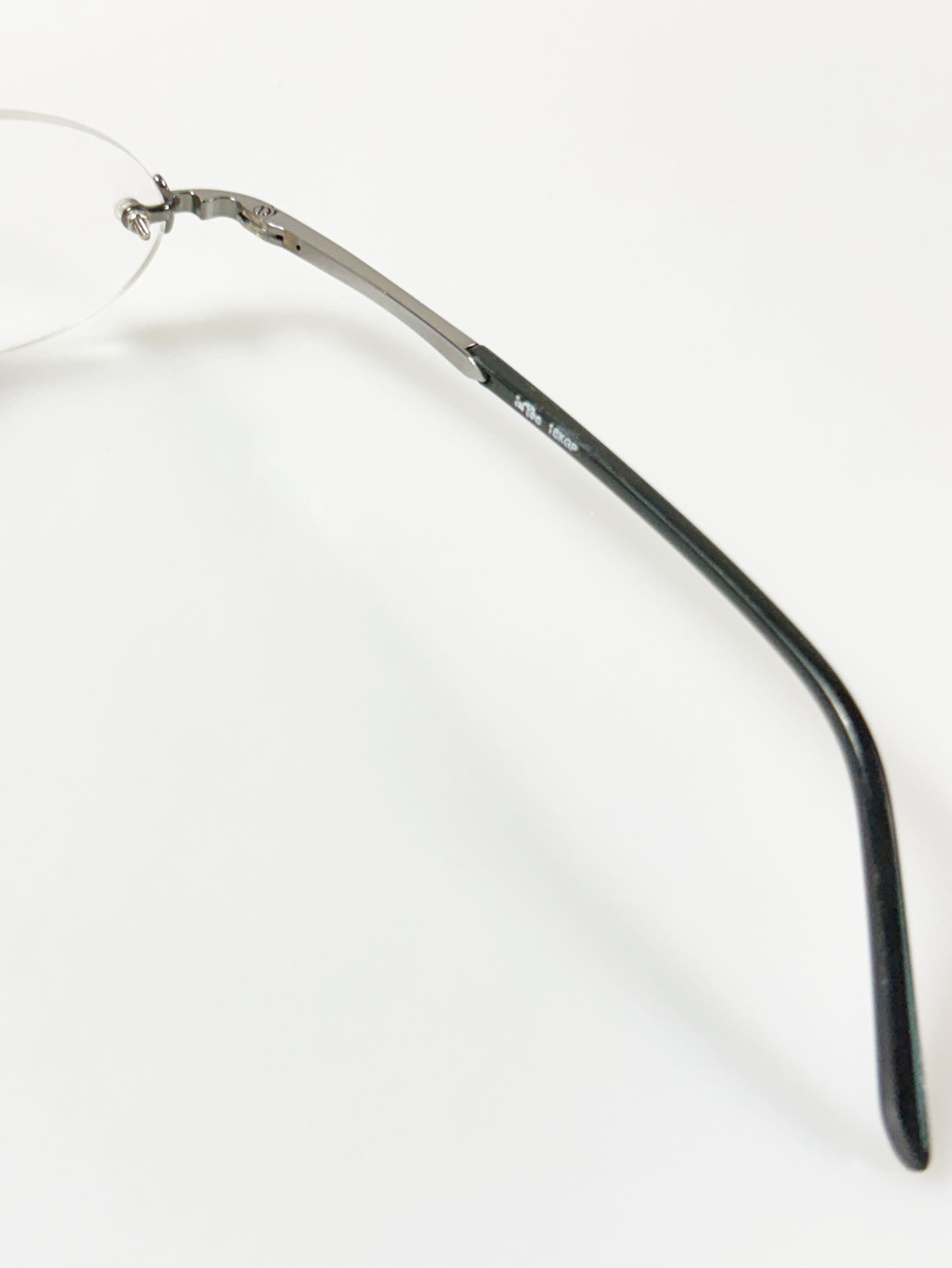 InToo Gunmetal Rimless Oval Frame Glasses