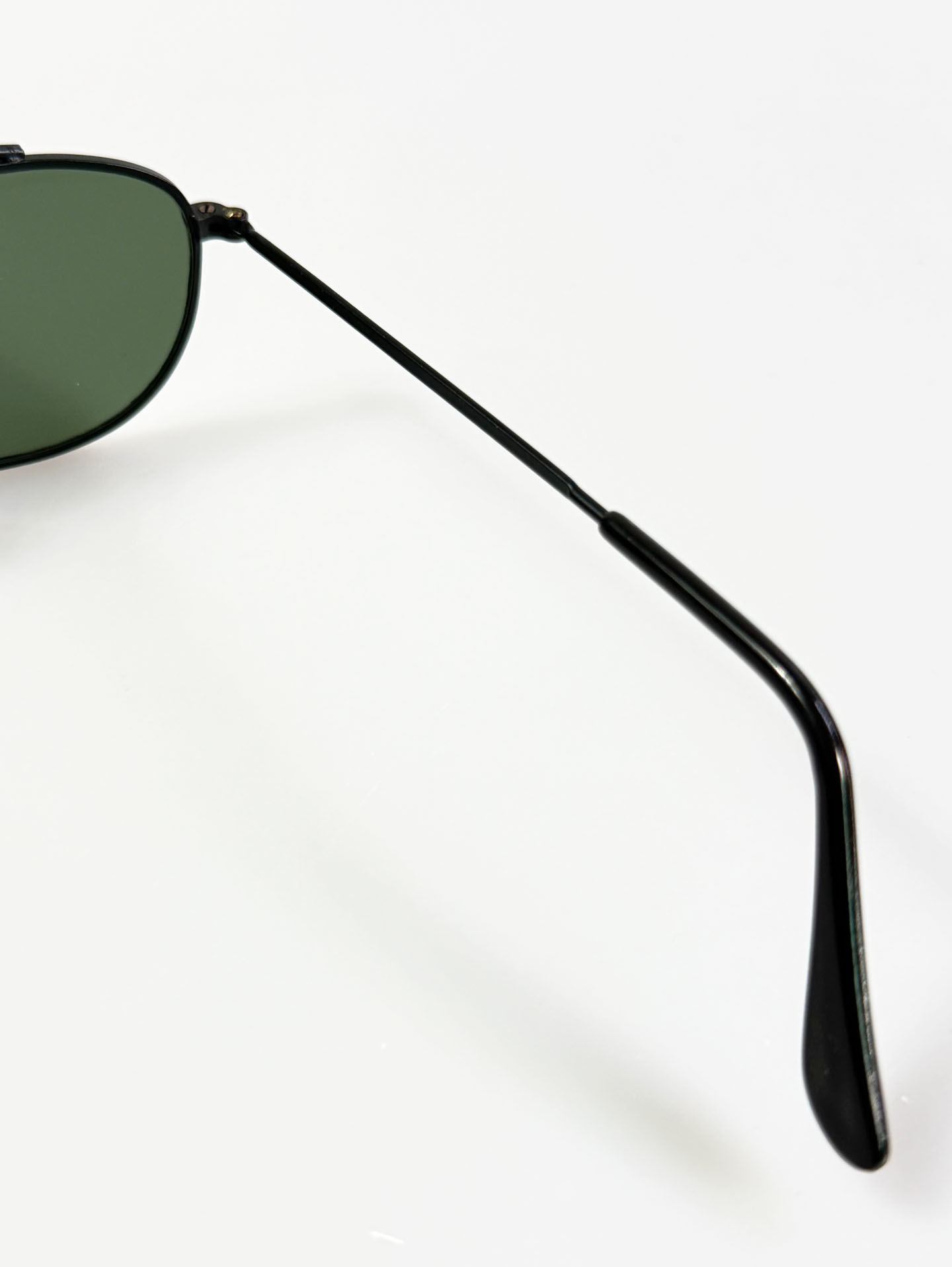 90’s Double Bridge Black Metal Square Sunglasses
