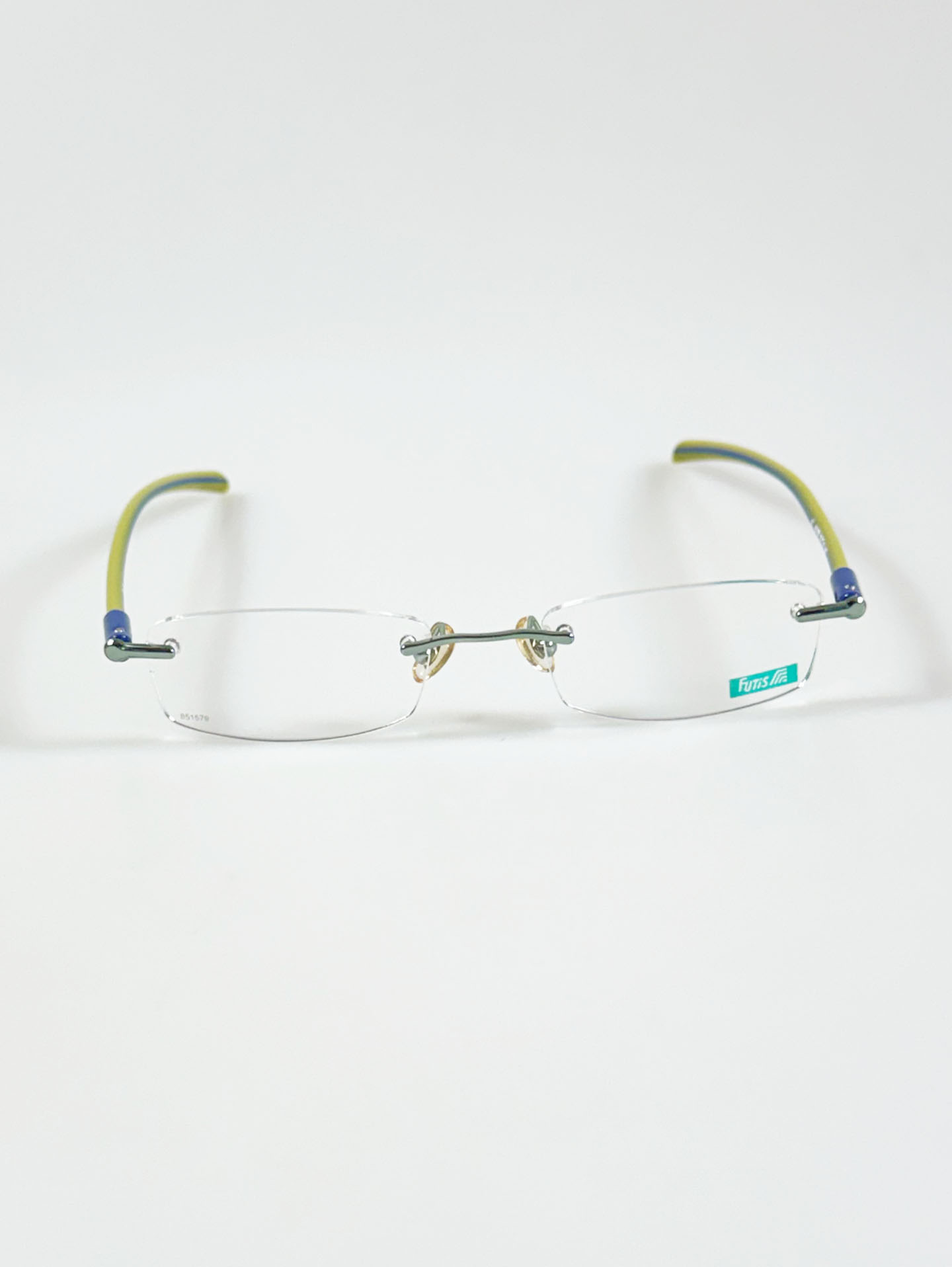90’s FUTIS Rimless Square Metal Glasses