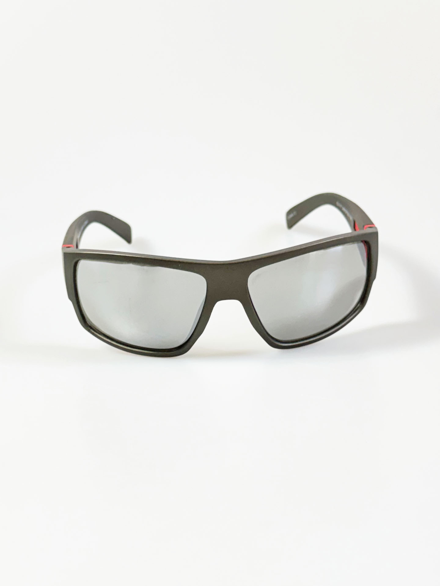 PANAMA JACK Dark Gray Wraparound Square Frame Sunglasses