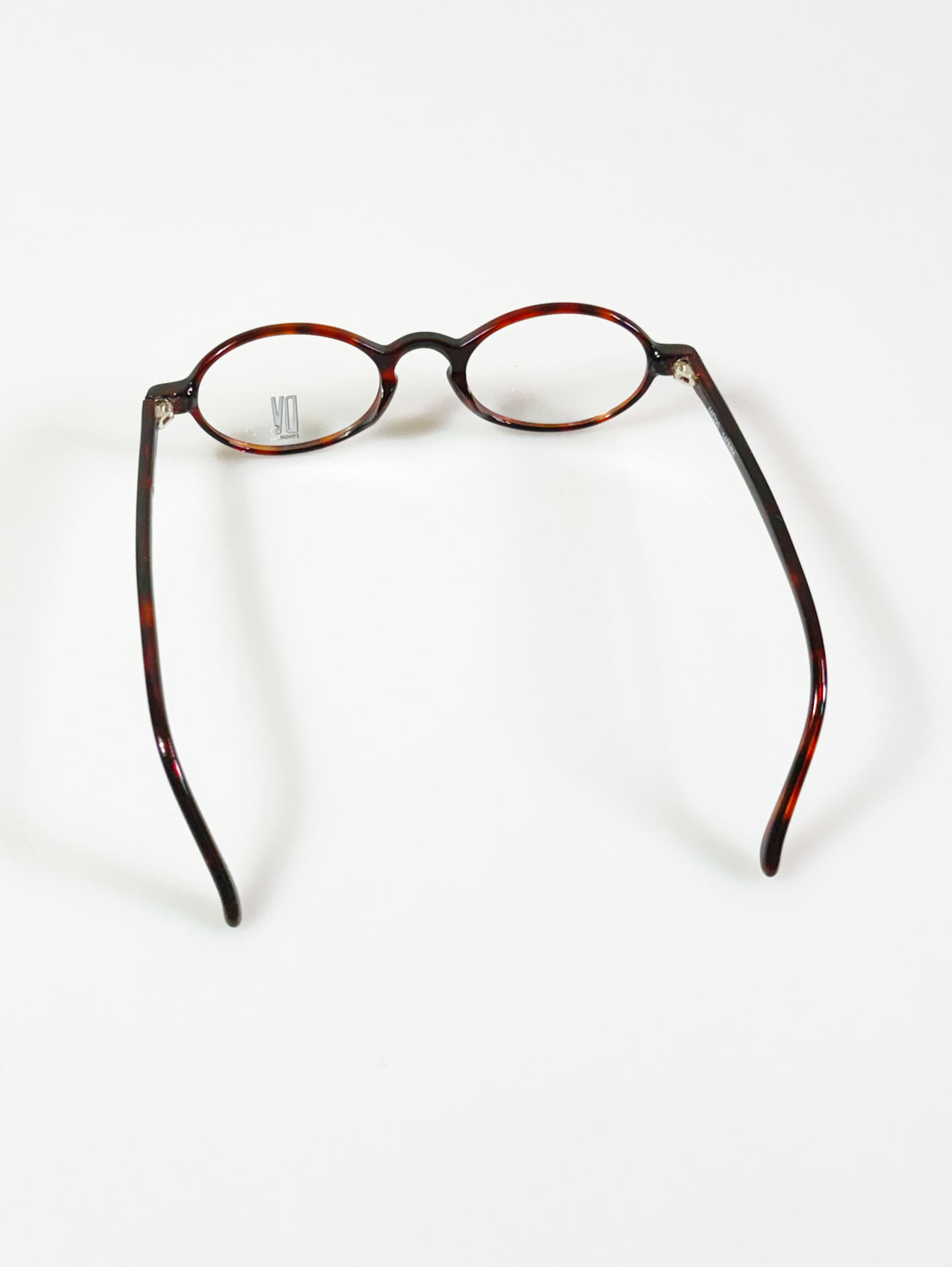 90's DEJAVU Oval Tortoise Horn-Rim Frame Glasses