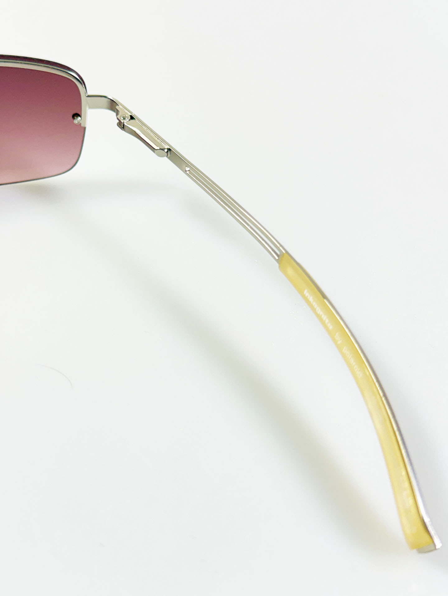 INKOGNITO Rimless Square Metal Pink Tint Sunglasses