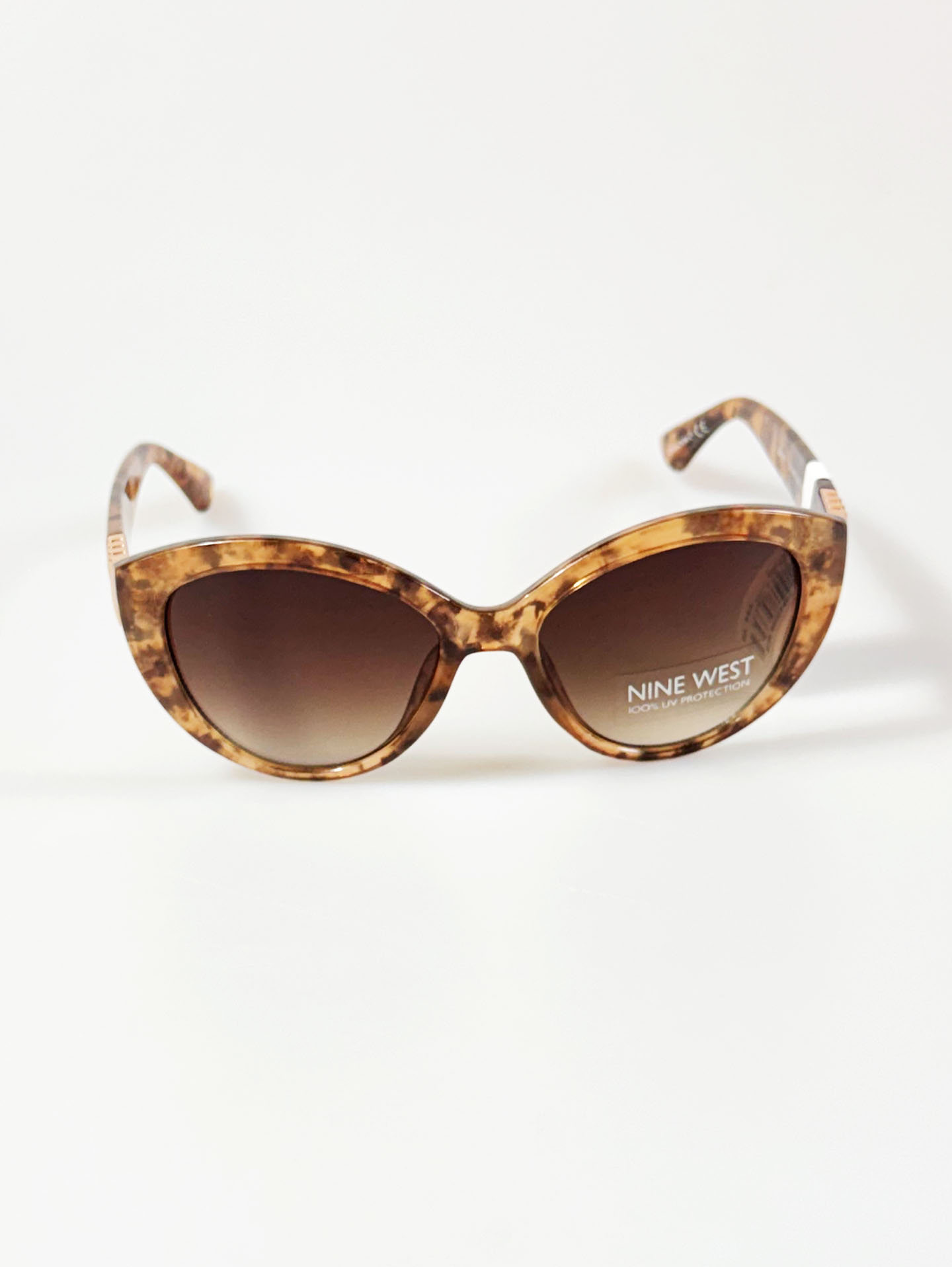 NINE WEST Tortoiseshell Cat-Eye Tint Sunglasses