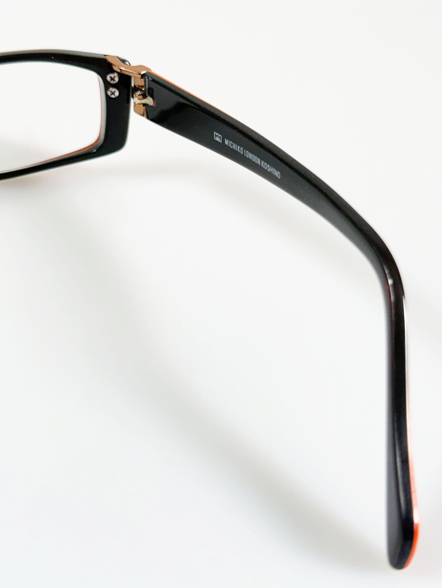 90's MICHIKO LONDON Square Horn-Rim Glasses