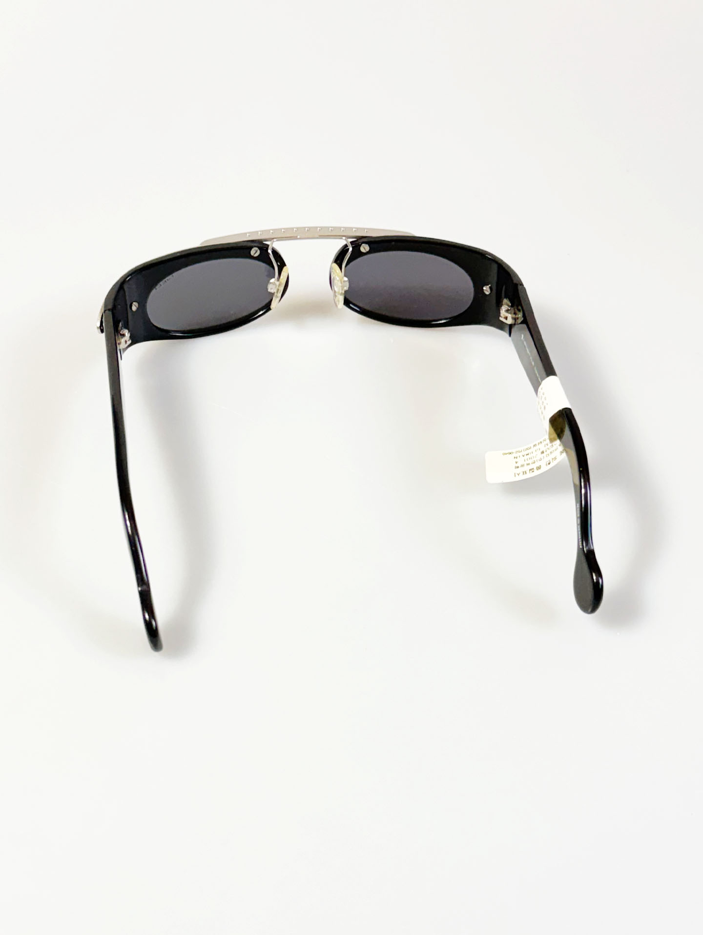 NEOSTYLE Black & Silver Oval Combination Frame Sunglasses
