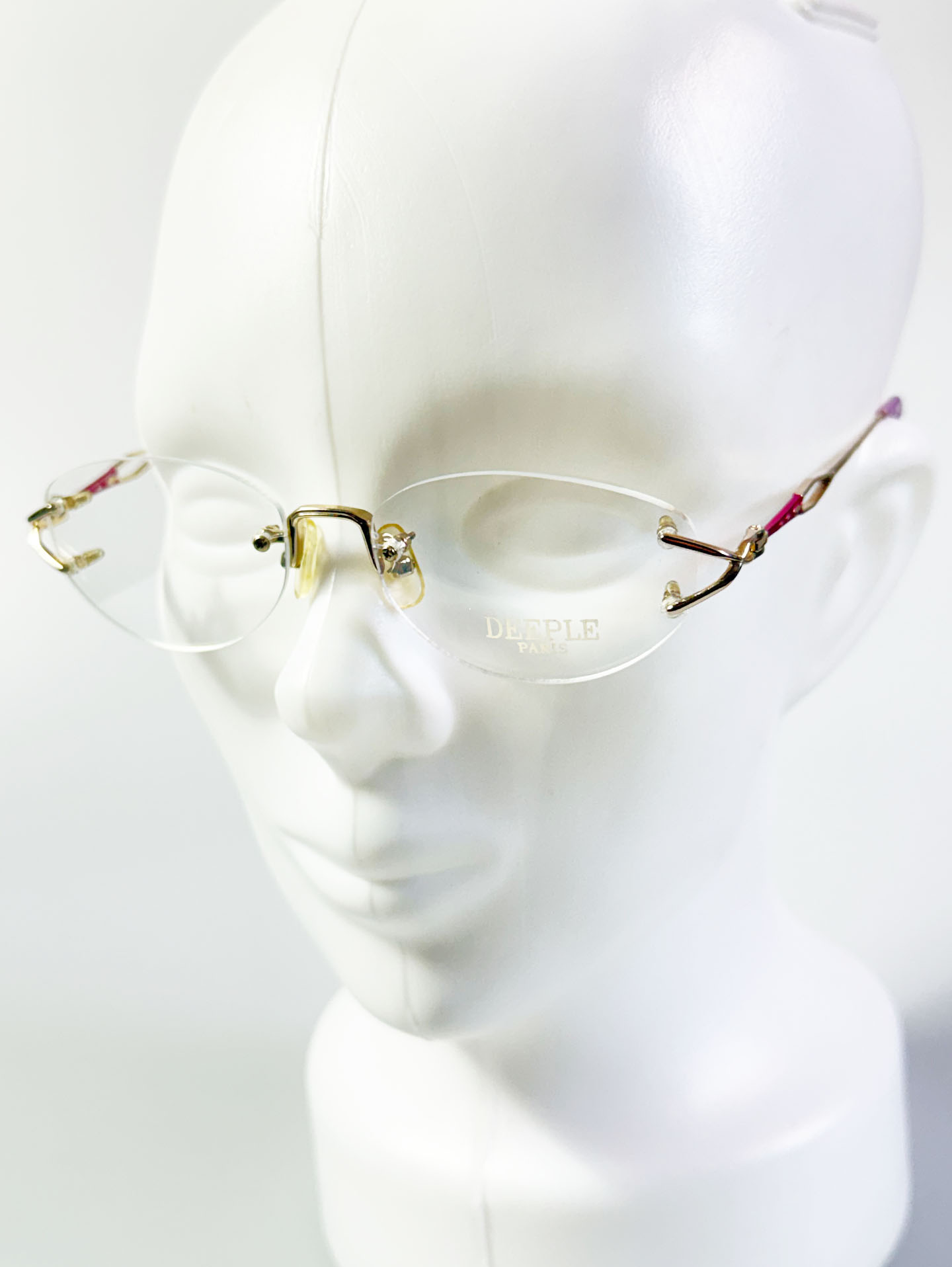 DEEPLE Paris Rimless Oval Gold Metal Glasses