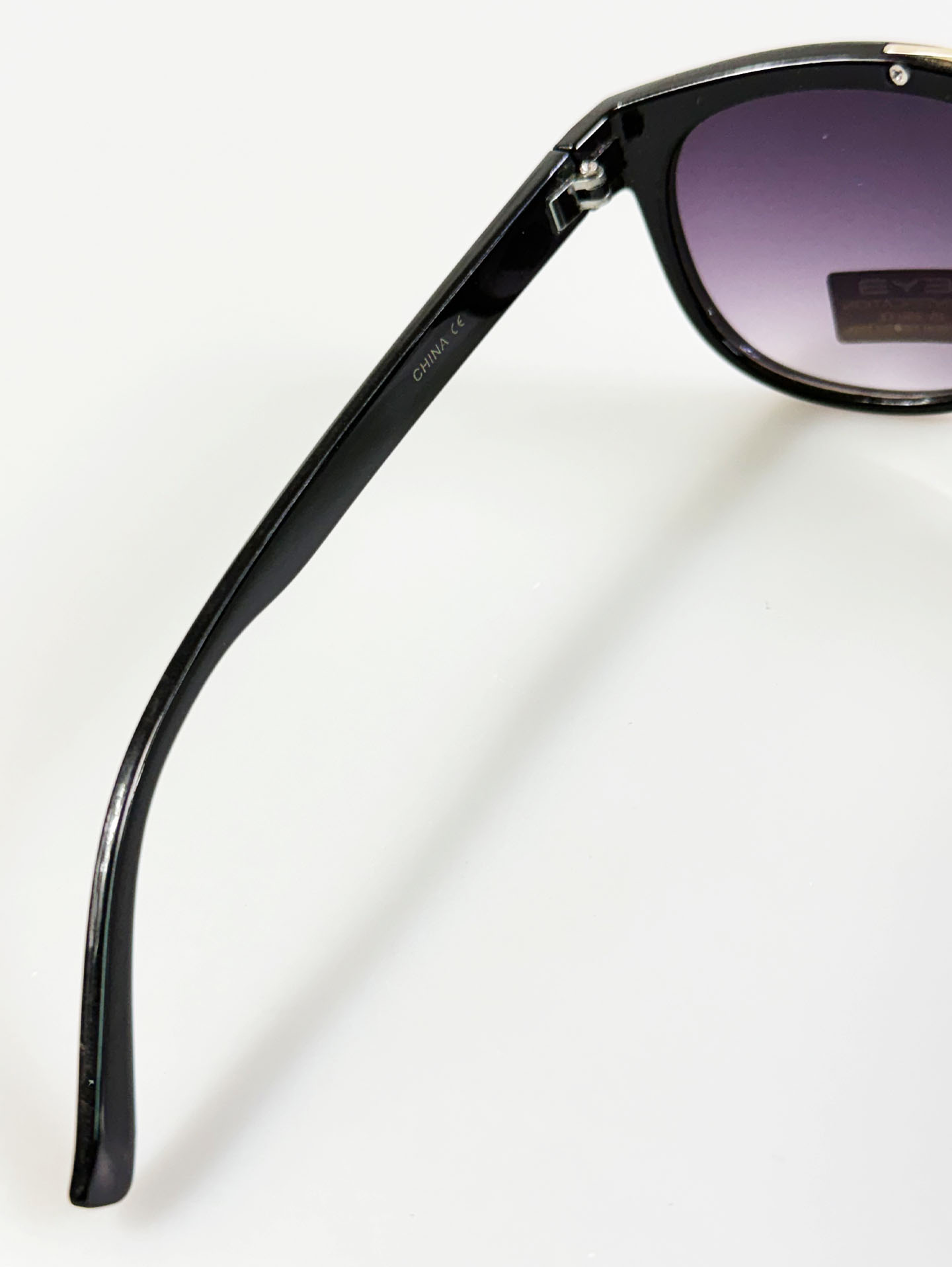 8EYED Black Two-Bridge Square Frame Sunglasses