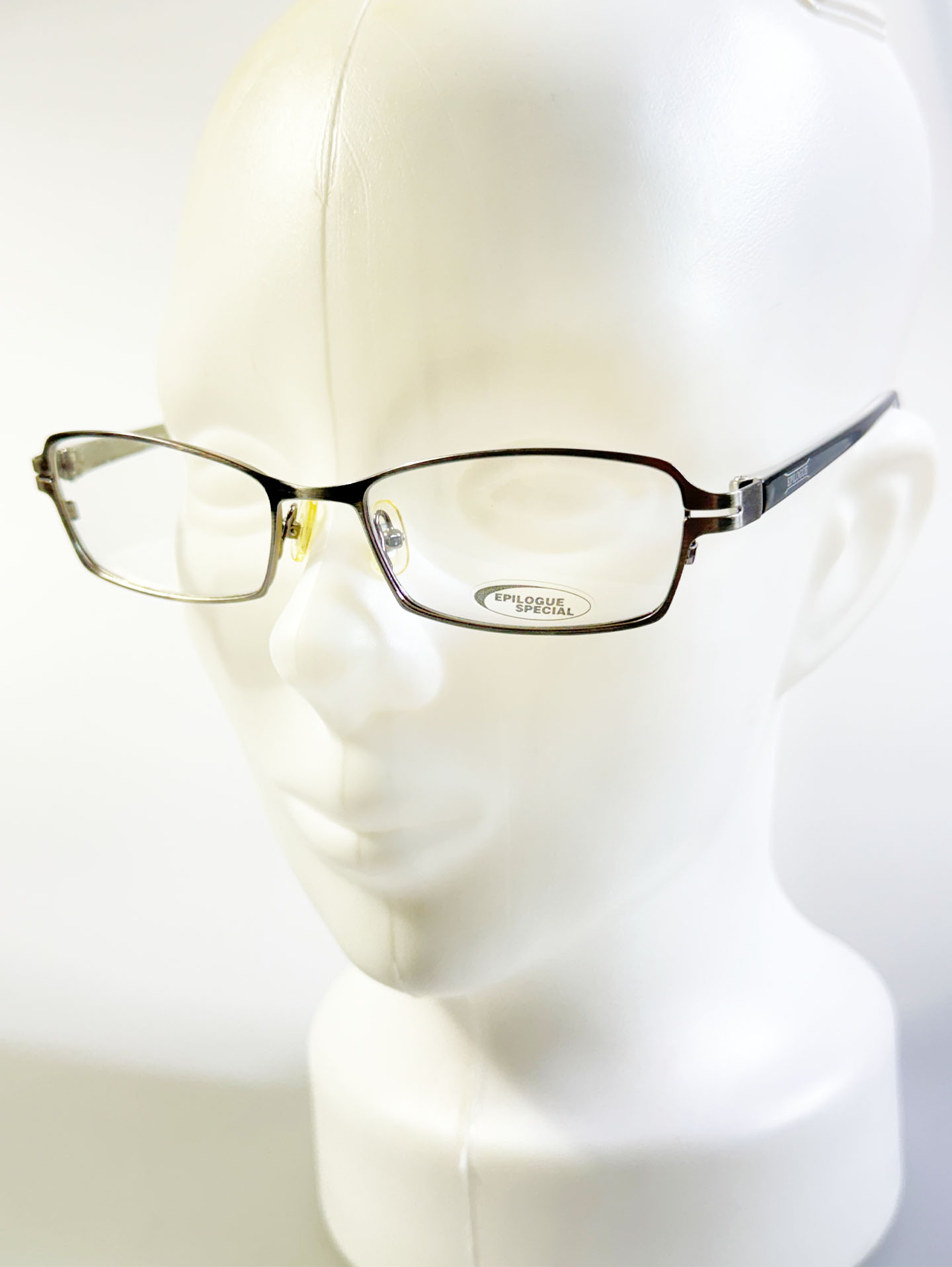EPILOGUE Silver Slim Square Metal Glasses