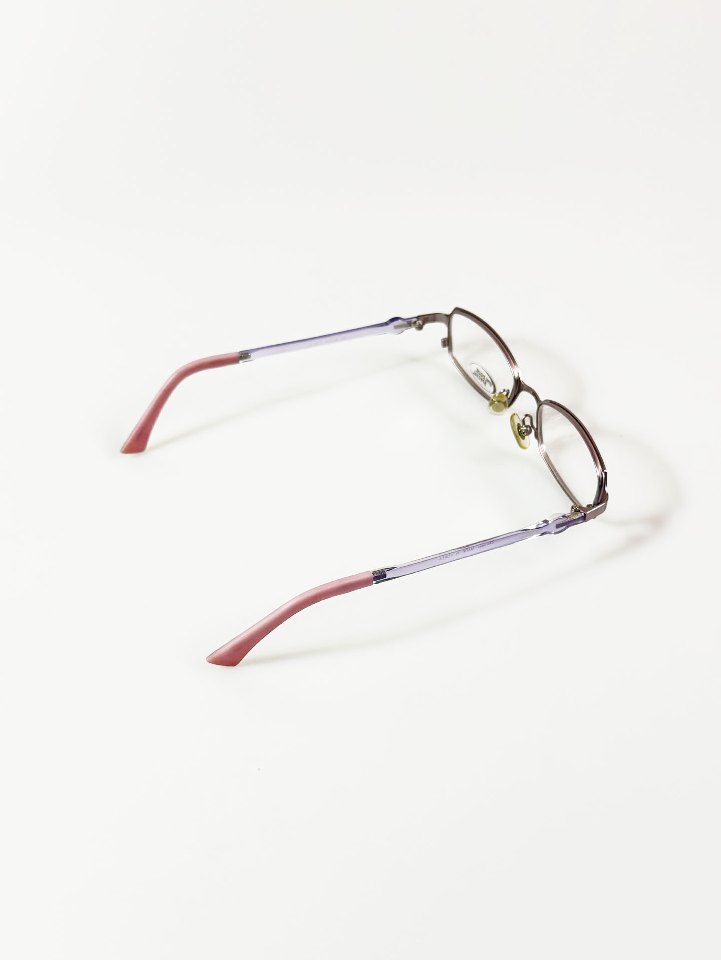 EPILOGUE Slim Square Metal Frame Glasses