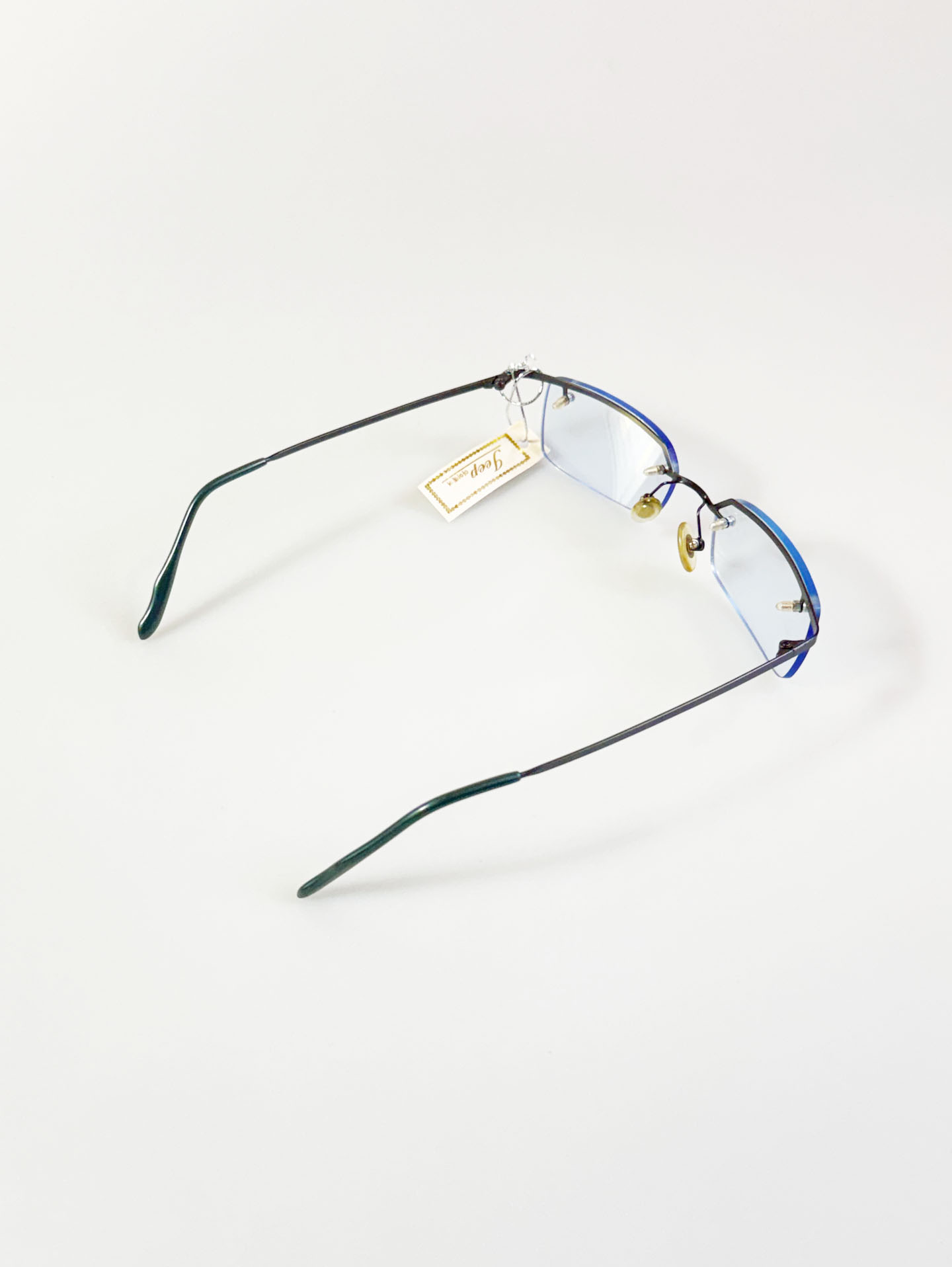 JEEP Semi-Rimless Square Metal Tinted Glasses