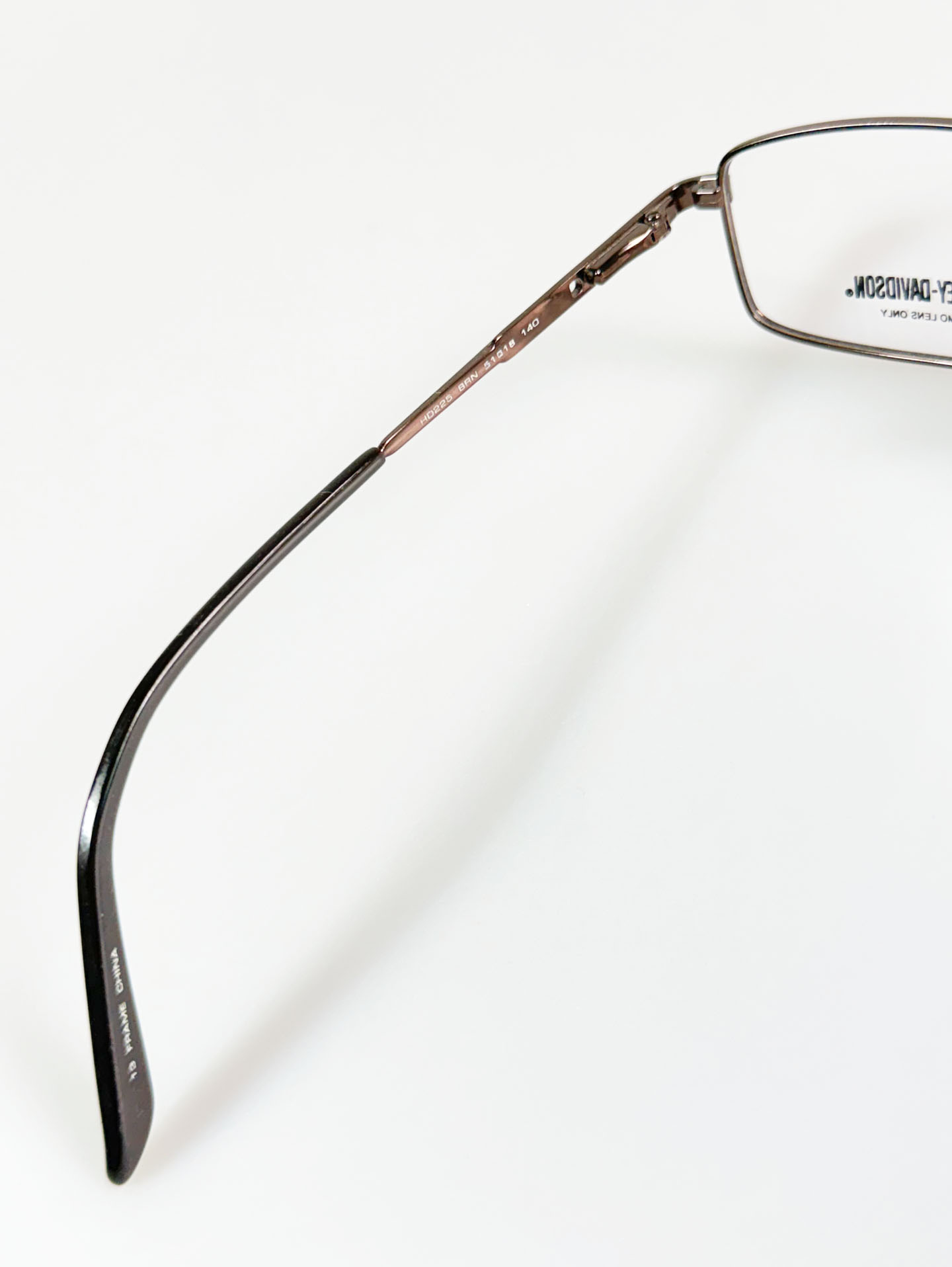 HARLEY-DAVIDSON Slim Square Metal Frame Glasses