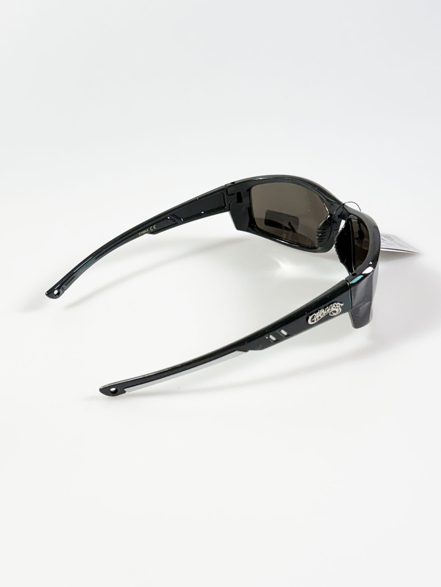 CHOPPERS Black Wraparound Biker Sunglasses