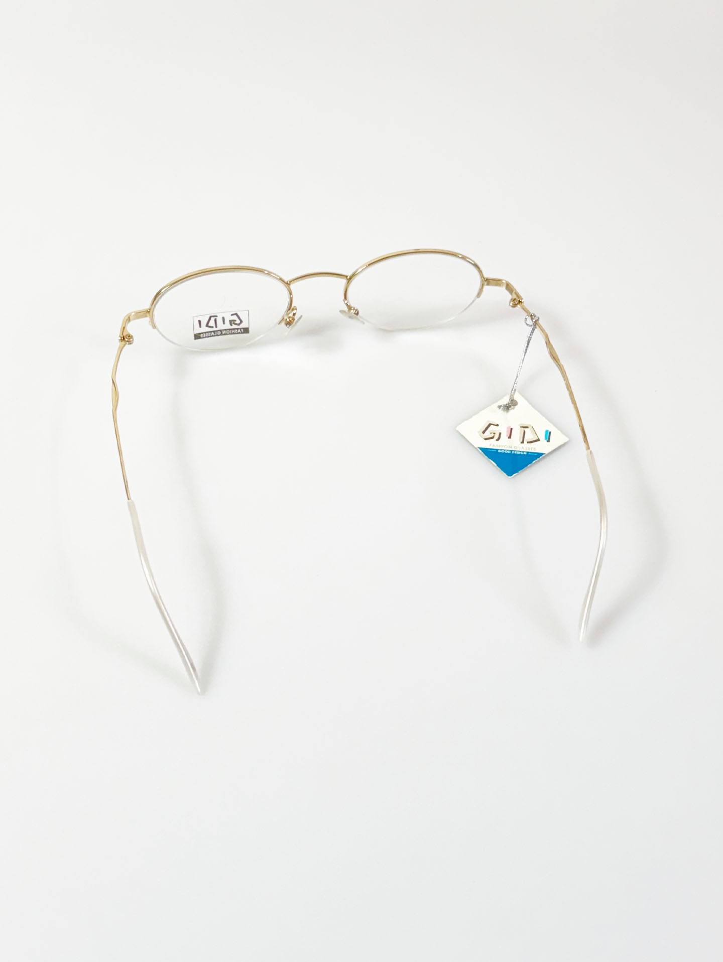 Moya New York Gold Square Rimless Metal Glasses