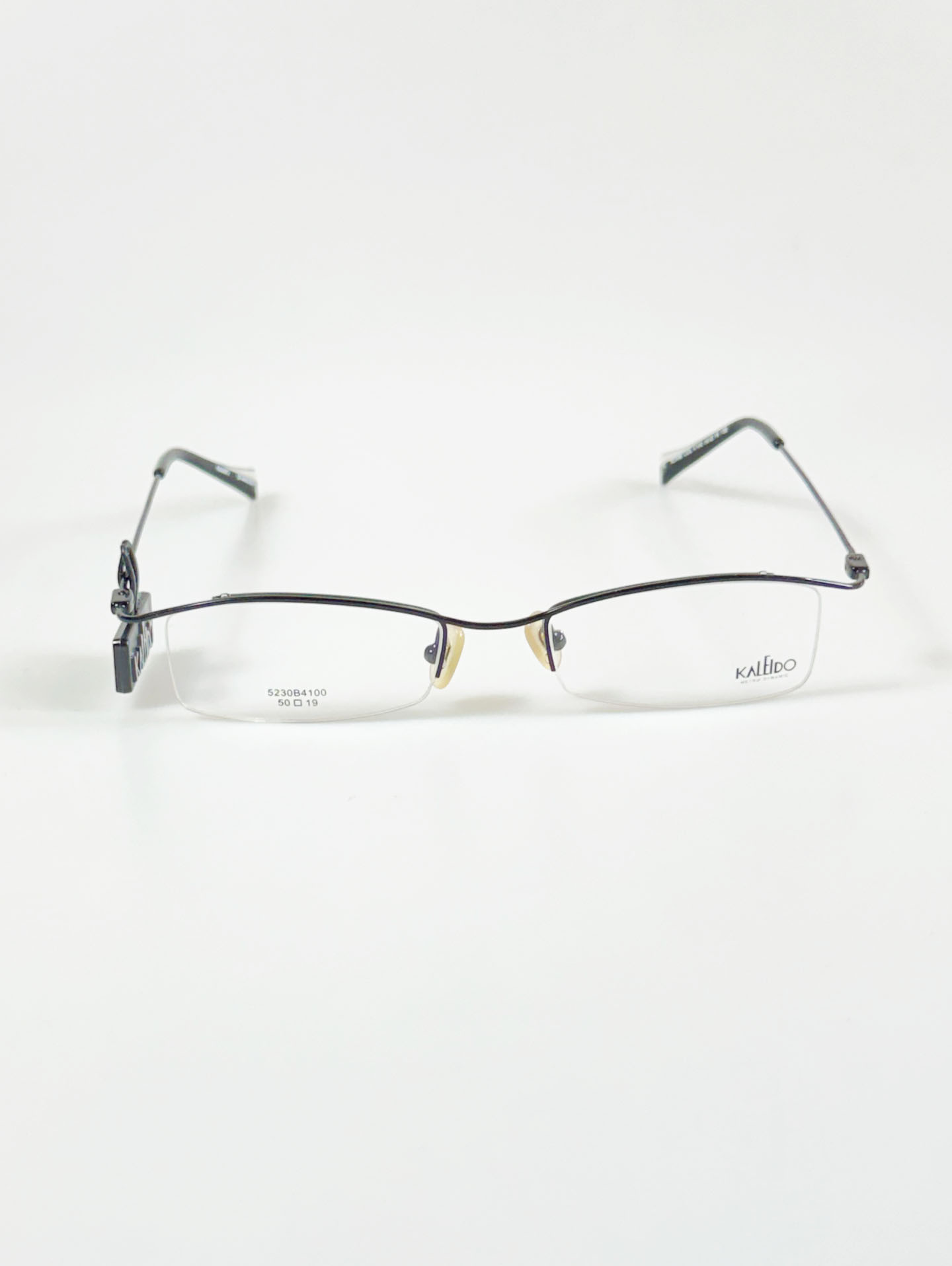KALEIDO Half-Rim Slim Square Metal Glasses
