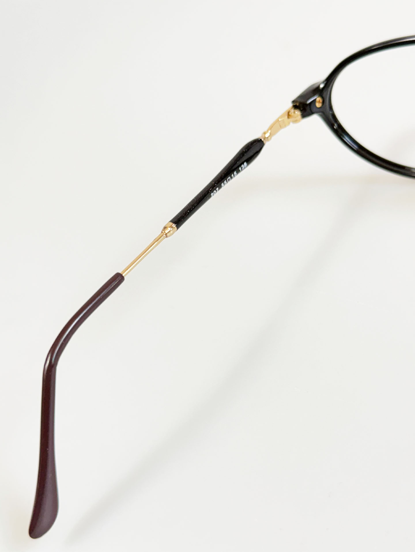90's ALBATROSS Black Boeing Combination Horn-Rim Frame Glasses