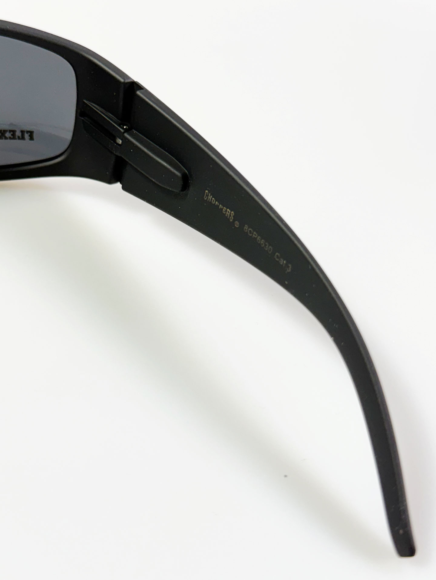 CHOPPERS Matte Black Wraparound Sports Sunglasses