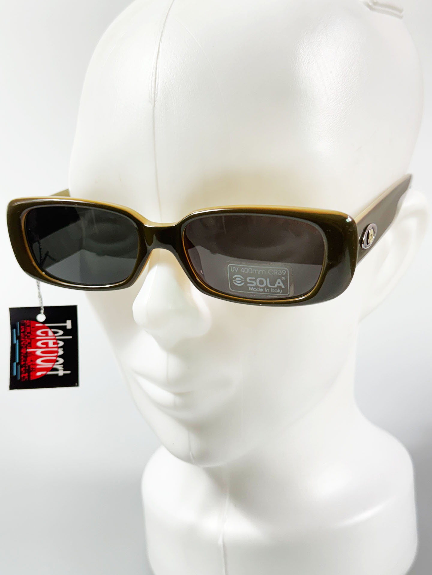 90’s OPEN Deep Olive Bold Square Sunglasses