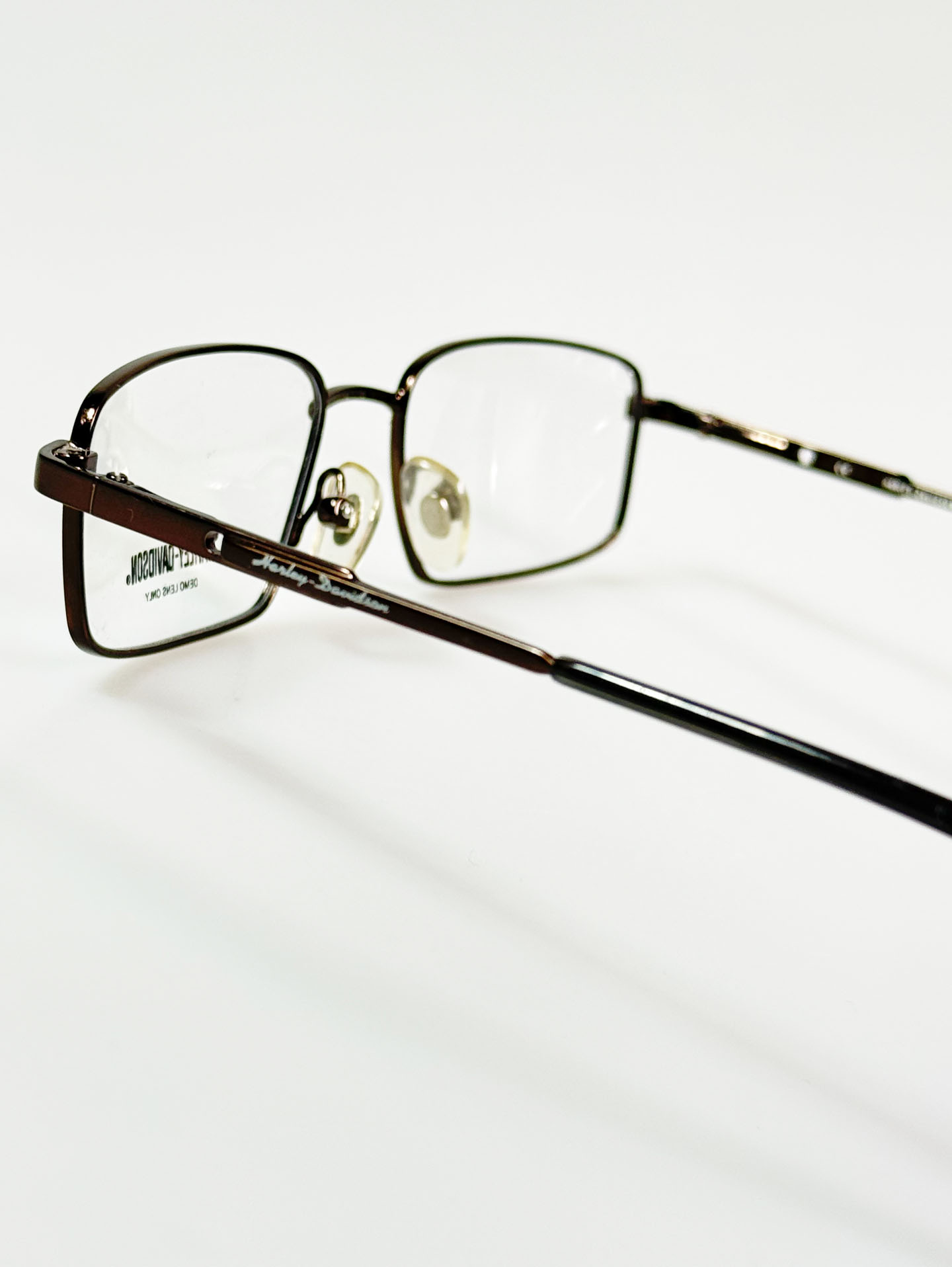 HARLEY-DAVIDSON Slim Square Metal Frame Glasses