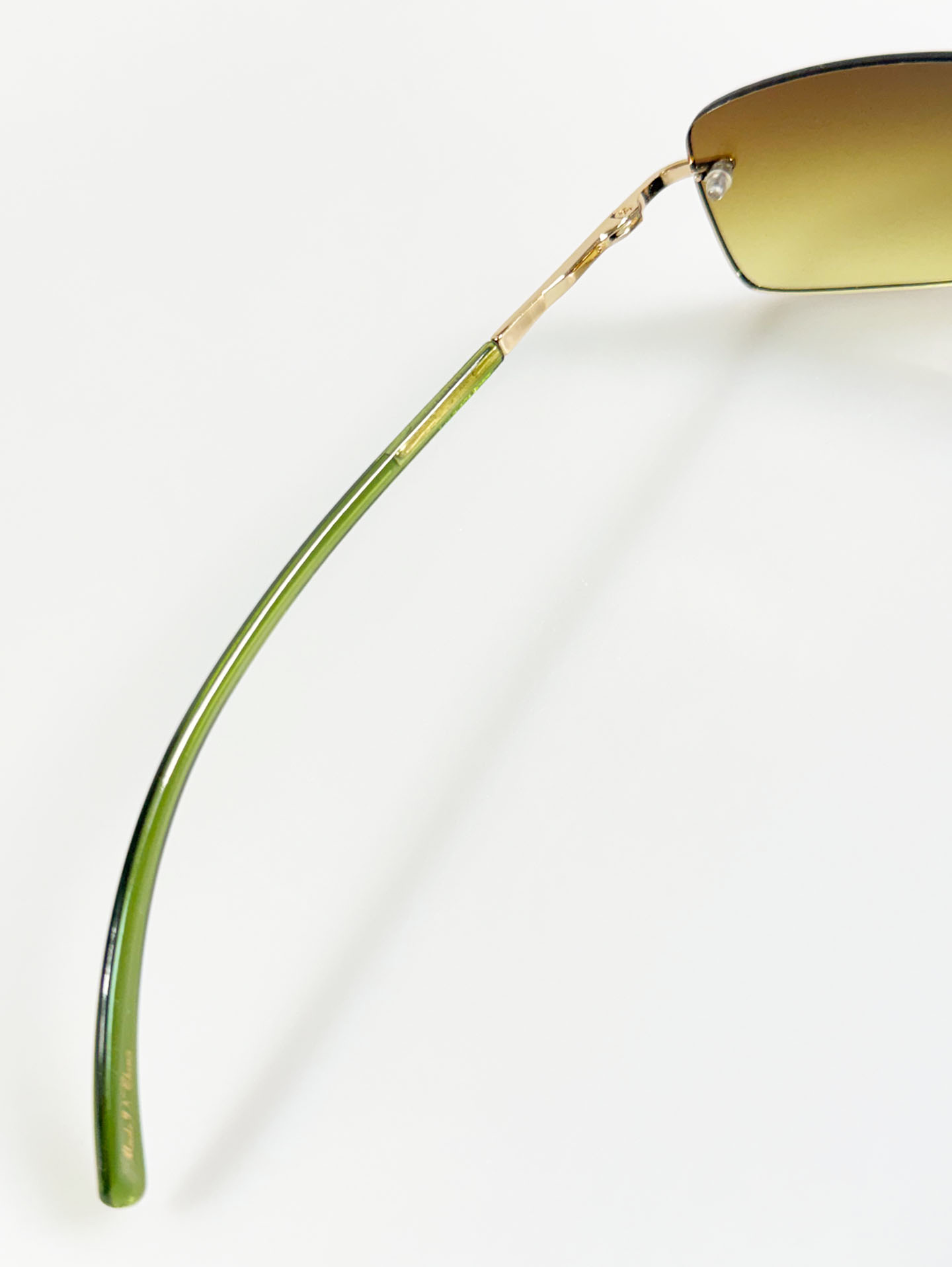 CAPRIO Rimless Square Metal Tinted Sunglasses