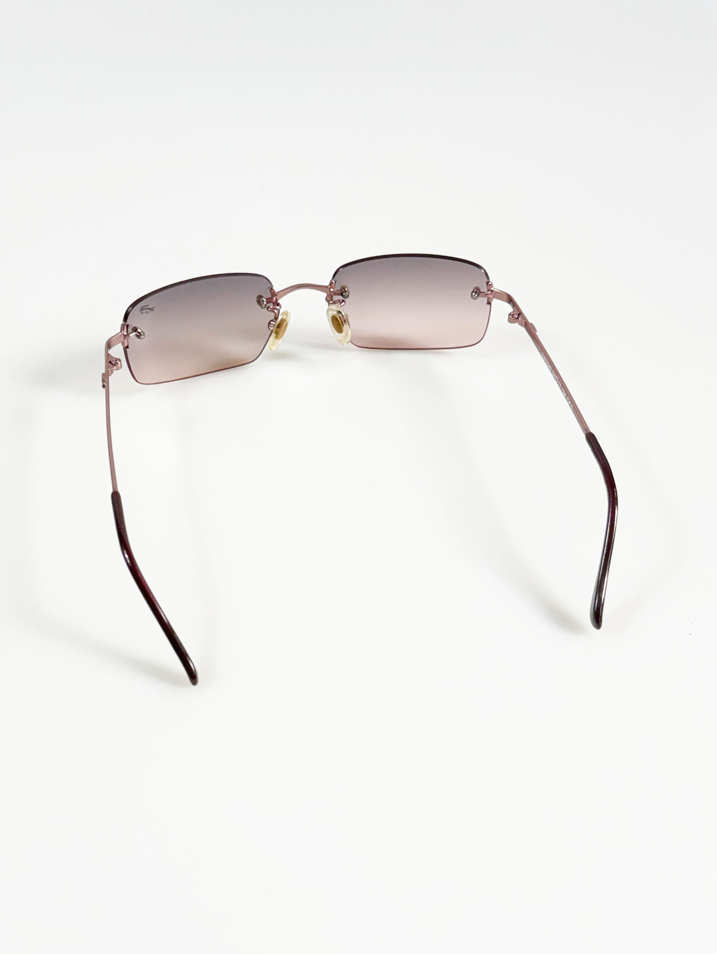 90's CARTELO Rimless Square Metal Tint Sunglasses