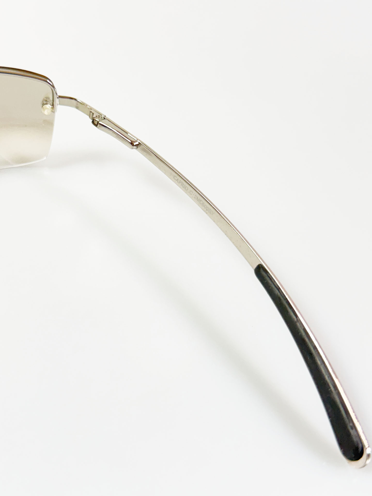CAPRIO Rimless Square Metal Tinted Sunglasses