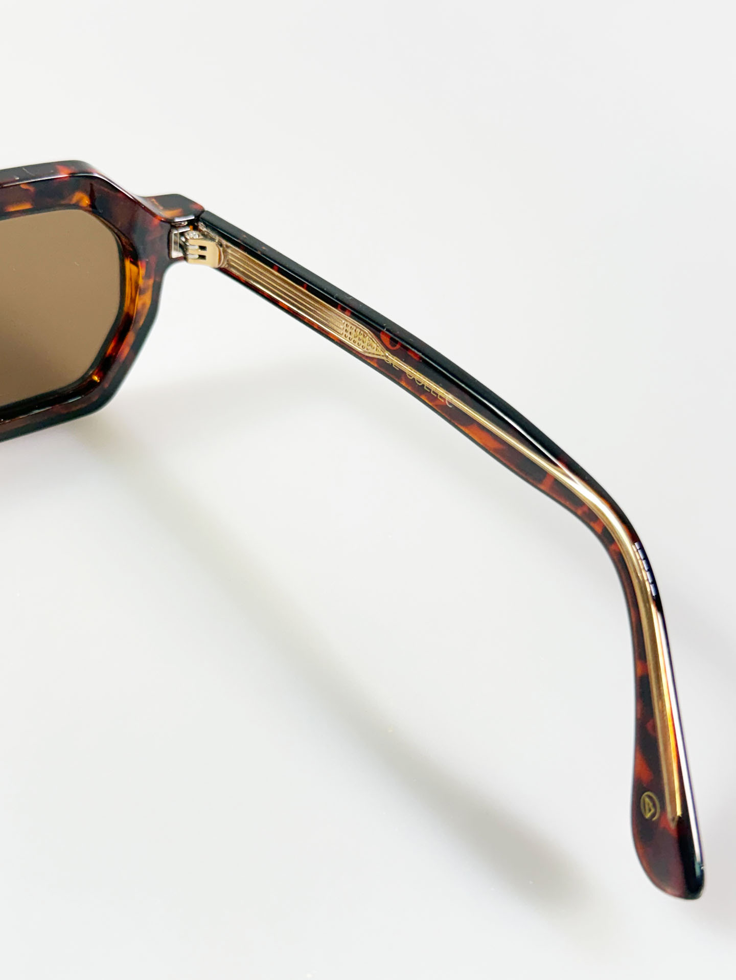 CANAAN Bold Octagon Tortoise Tinted Sunglasses