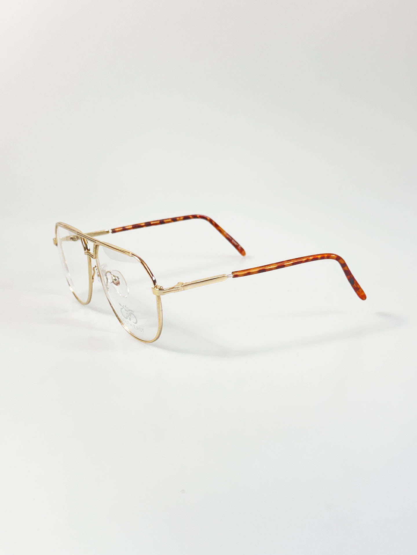 90's SOUTH EAST Gold Metal Boeing Frame Glasses