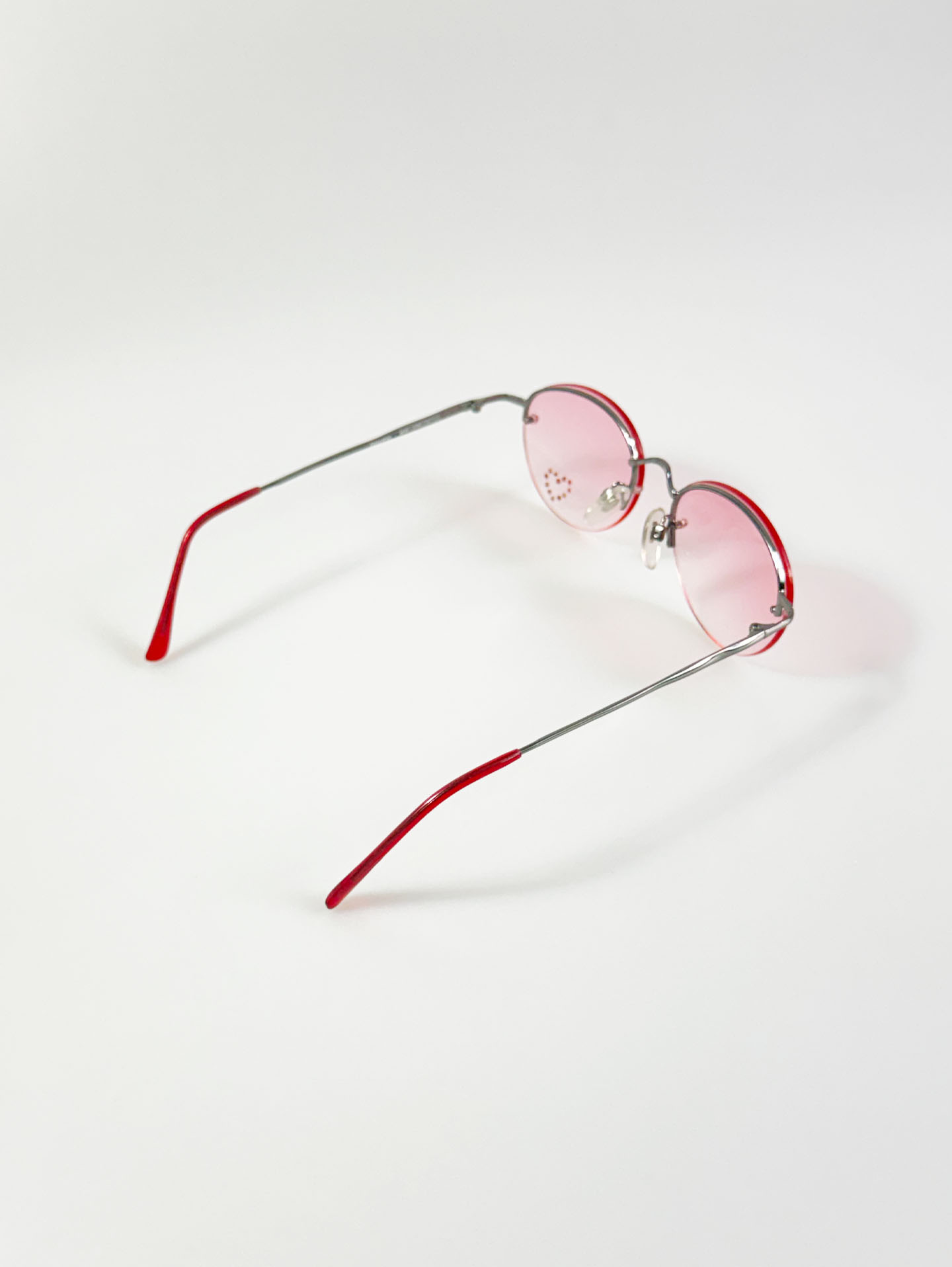 BLUE POINT Rimless Oval Metal Tint Sunglasses