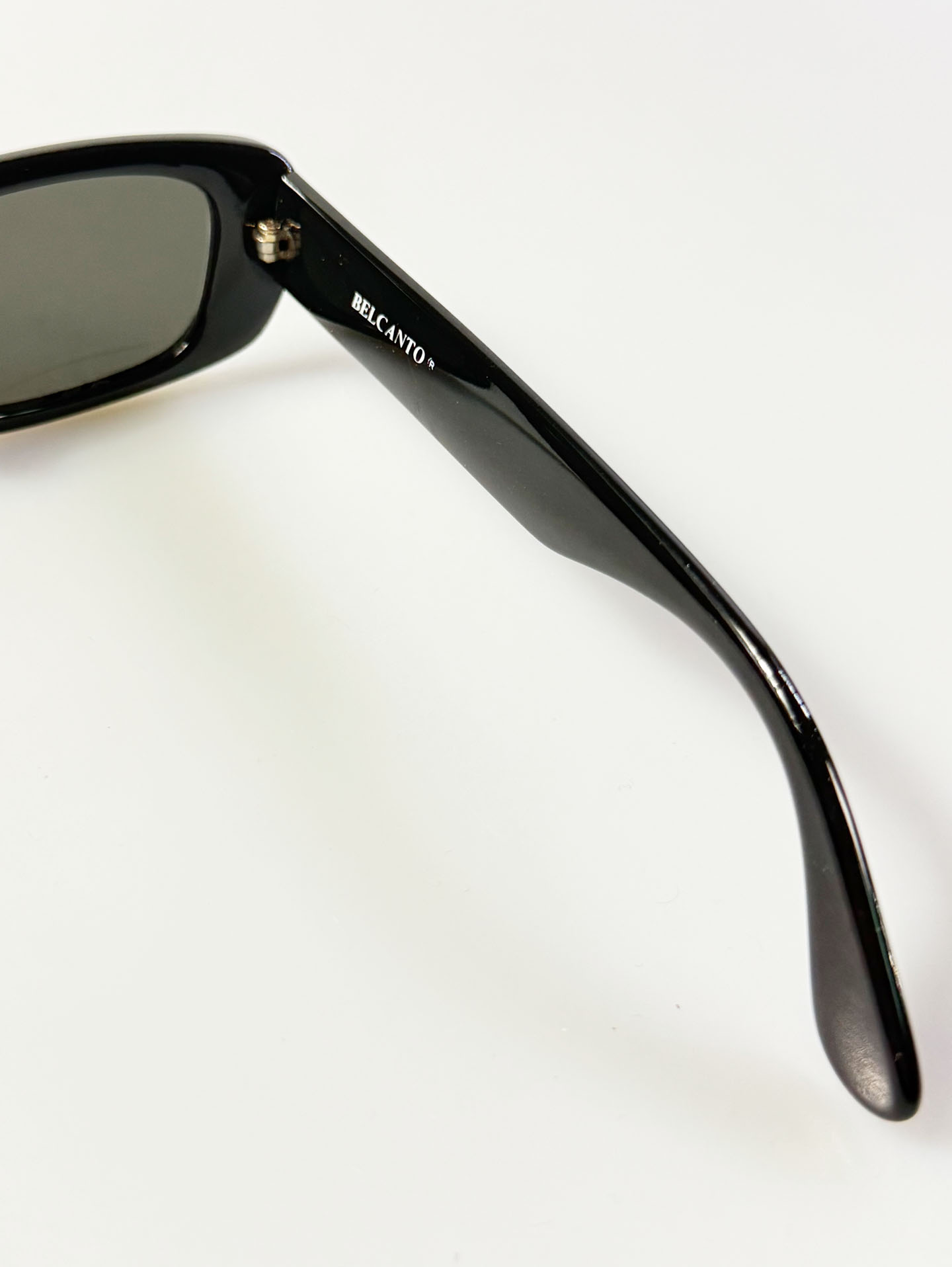 BELCANTO Bold Black Square Frame Sunglasses