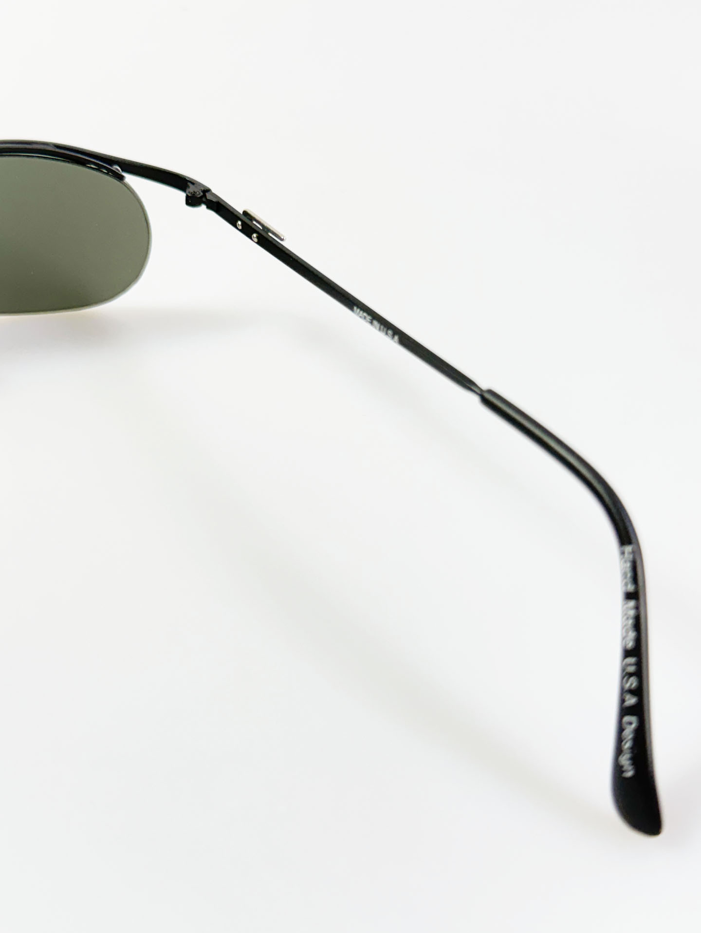 90's DODGE Black Oval Wire Frame Sunglasses