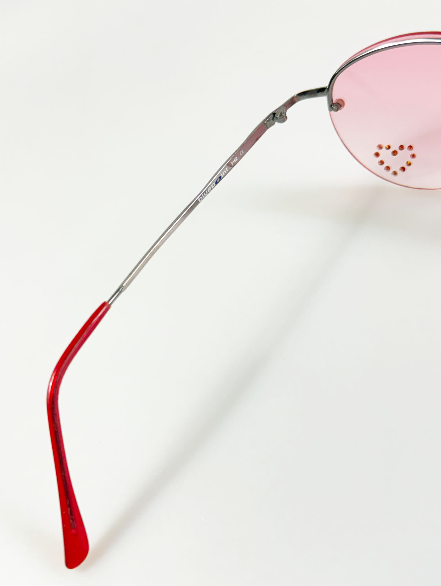 BLUE POINT Rimless Oval Metal Tint Sunglasses