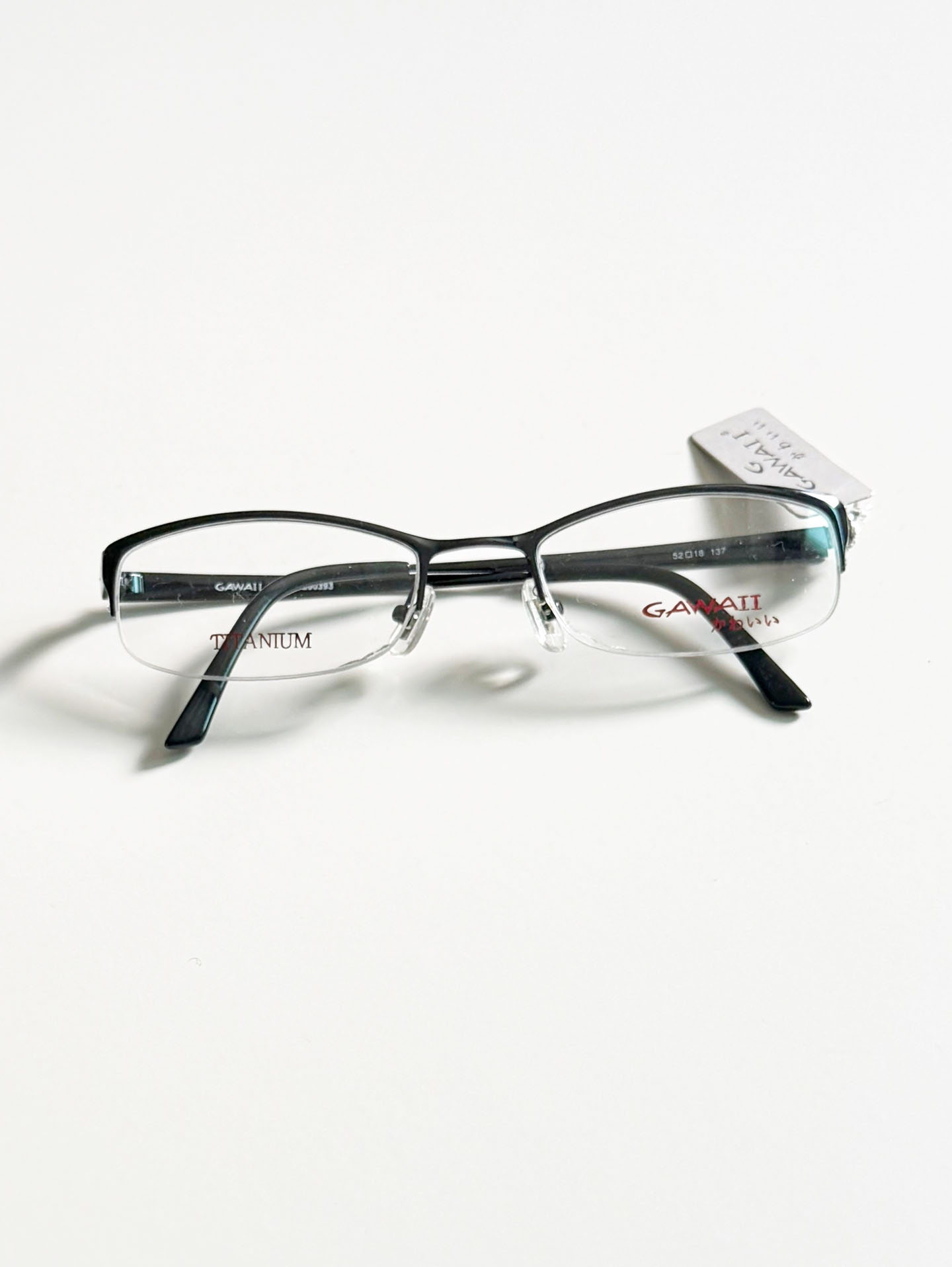 Series 01. GAWAII Vintage Titanium Semi-Rimless Eyewear Collection
