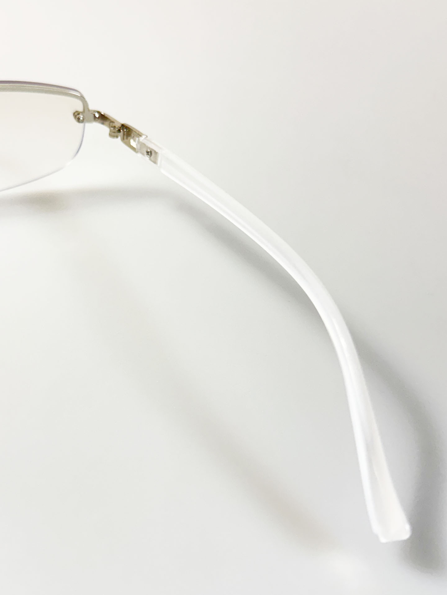 Rimless Square Metal Frame Clear Tint Sunglasses