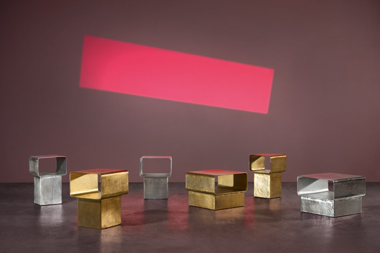키라 43 사이드테이블, 캐스트 알루미늄 / KIRA 43 Side table