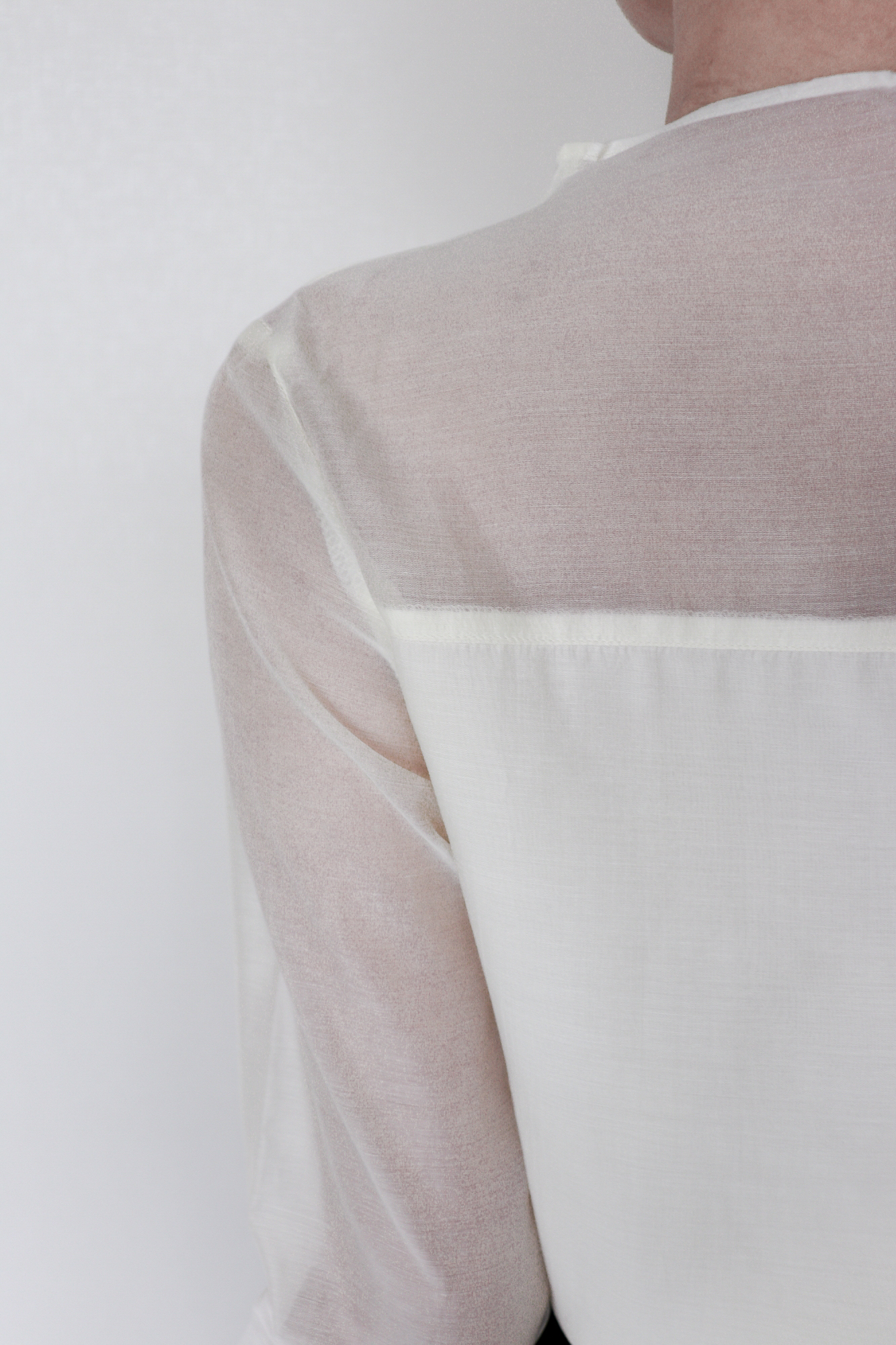 Grace Sheer Blouse_Ivory
