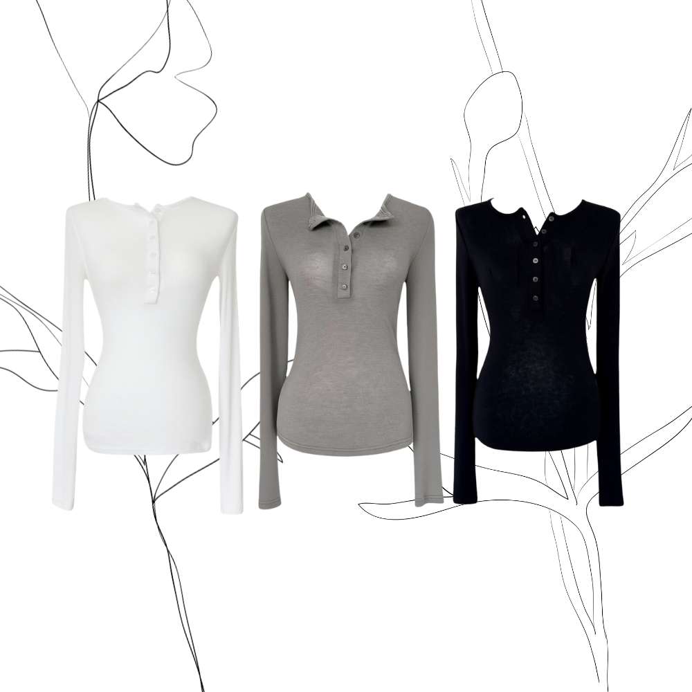Scarf Collar Silky Blouse_Ivory