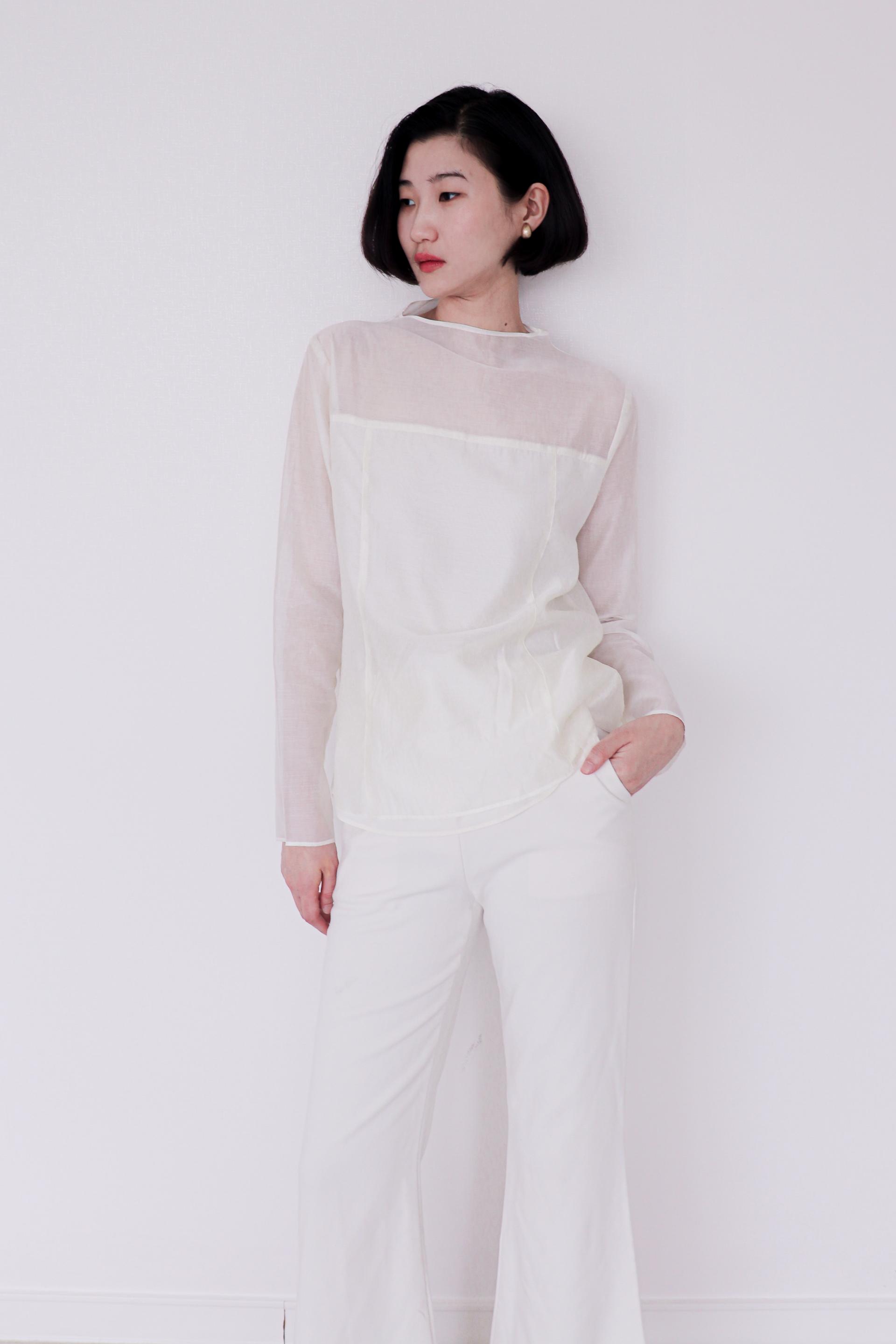 Grace Sheer Blouse_Black