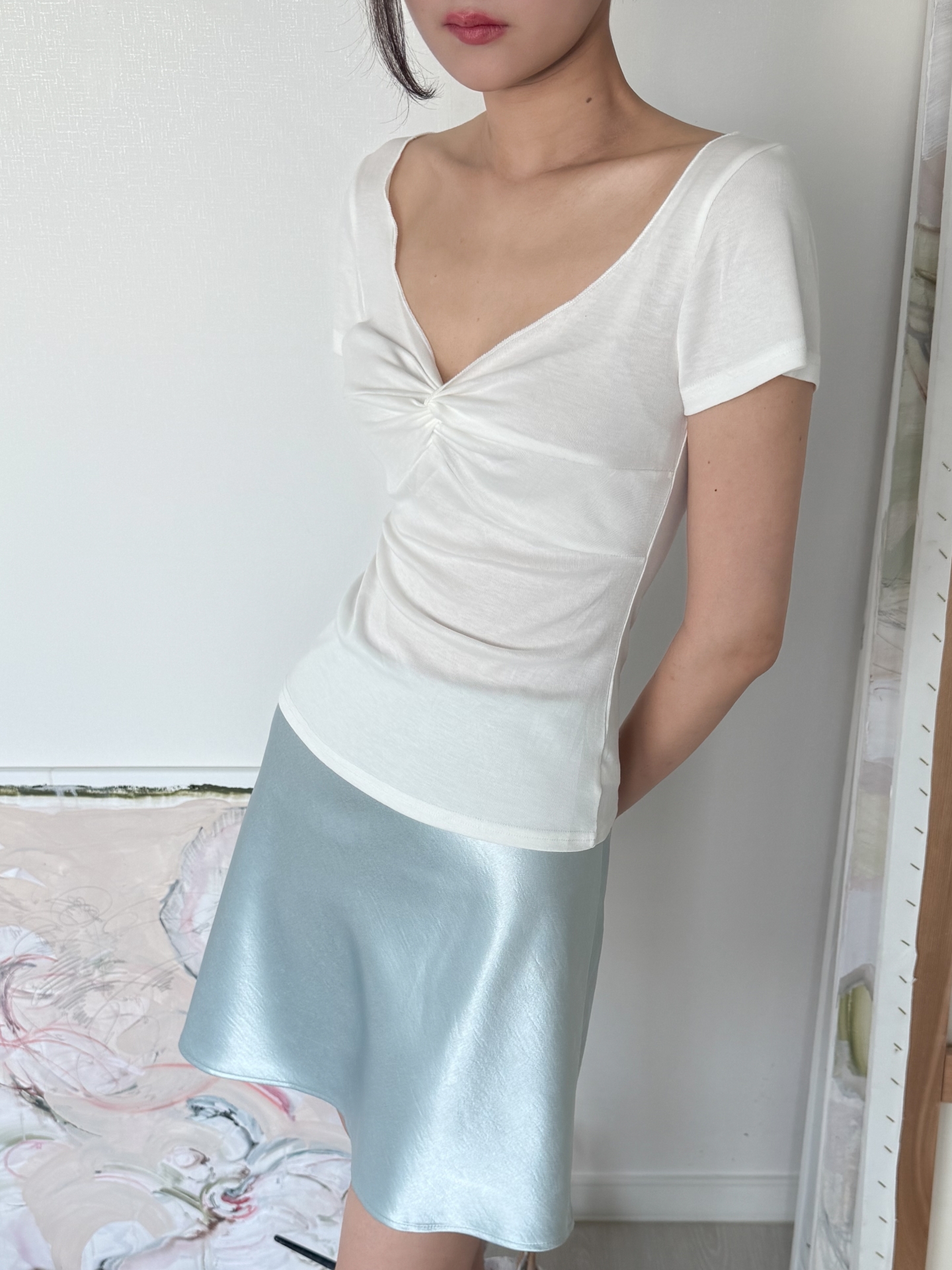 Soft Twist T-Shirt_Ivory