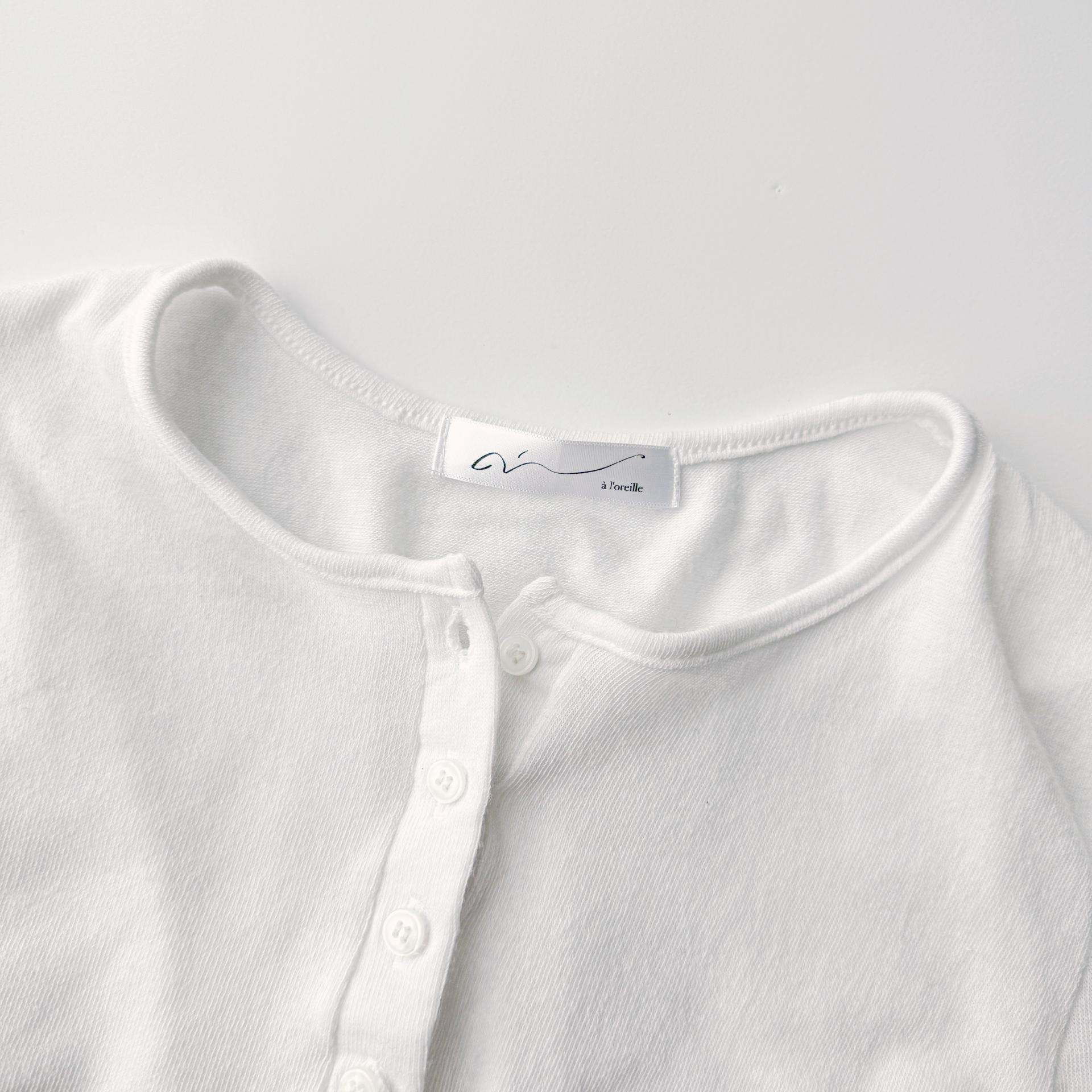 Scarf Collar Silky Blouse_Ivory