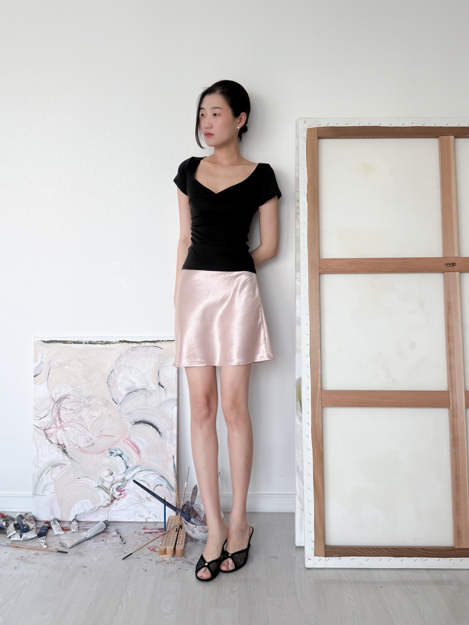 Soft Twist T-Shirt_Black