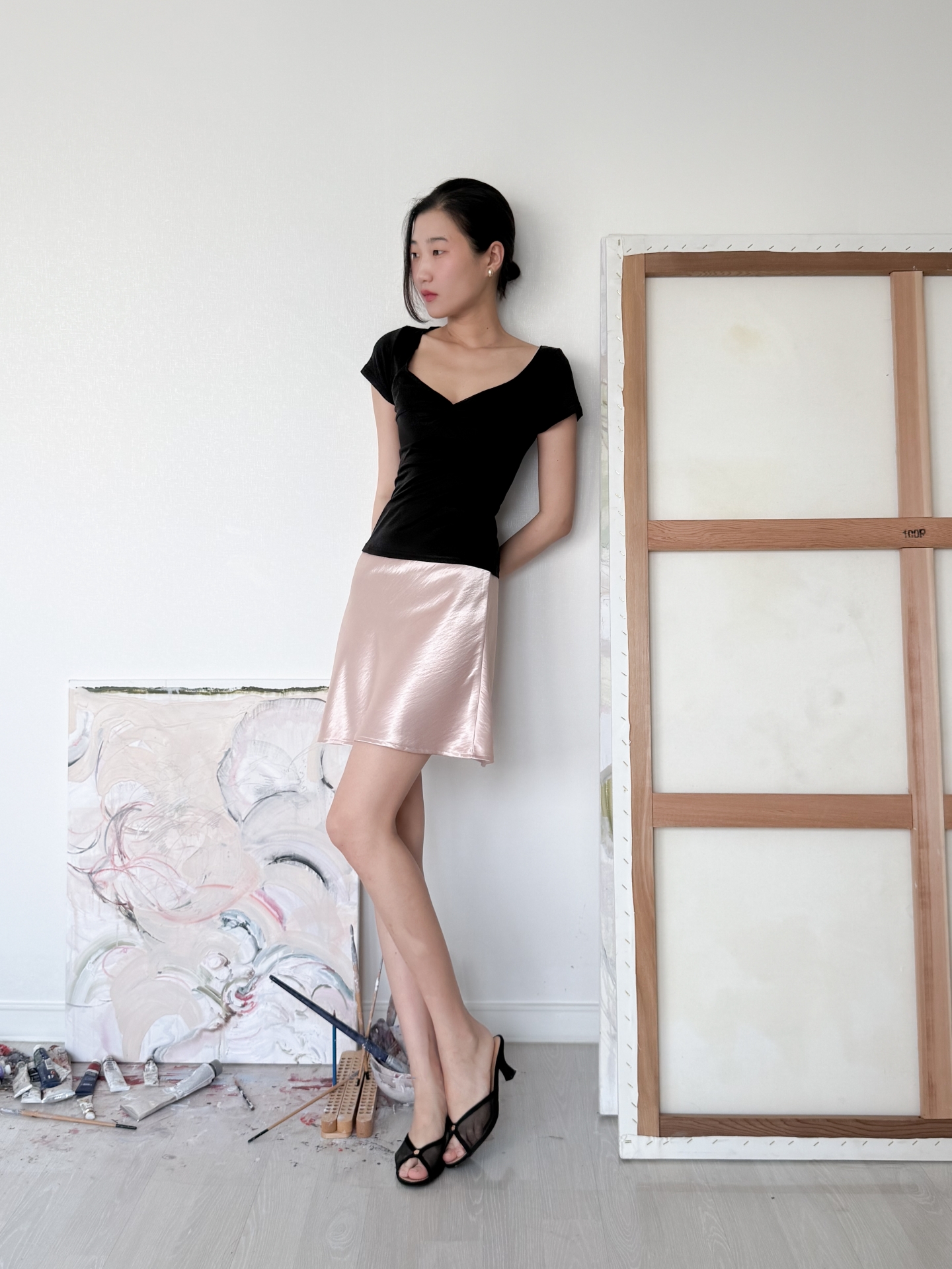 Soft Twist T-Shirt_Black