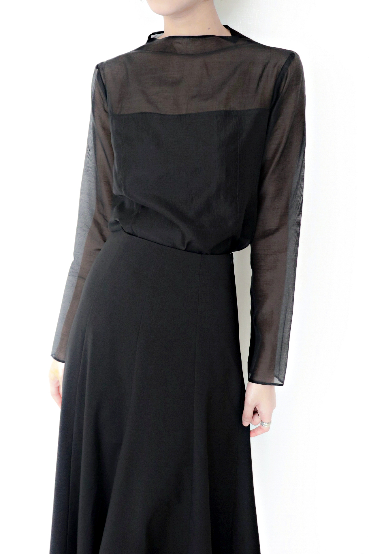 Grace Sheer Blouse_Ivory