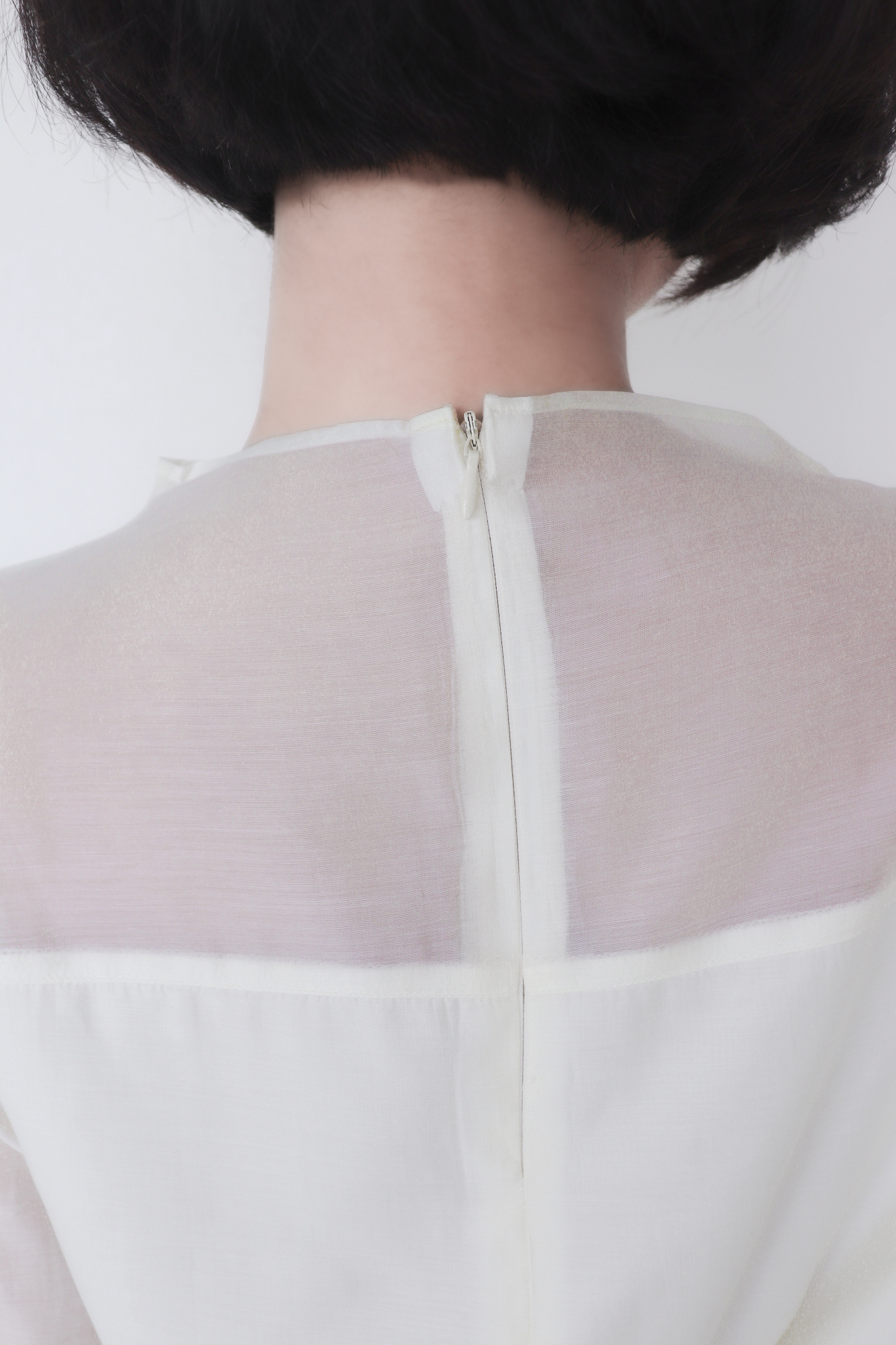 Grace Sheer Blouse_Ivory
