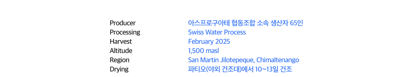 과테말라 산 하신토 디카페인 250G